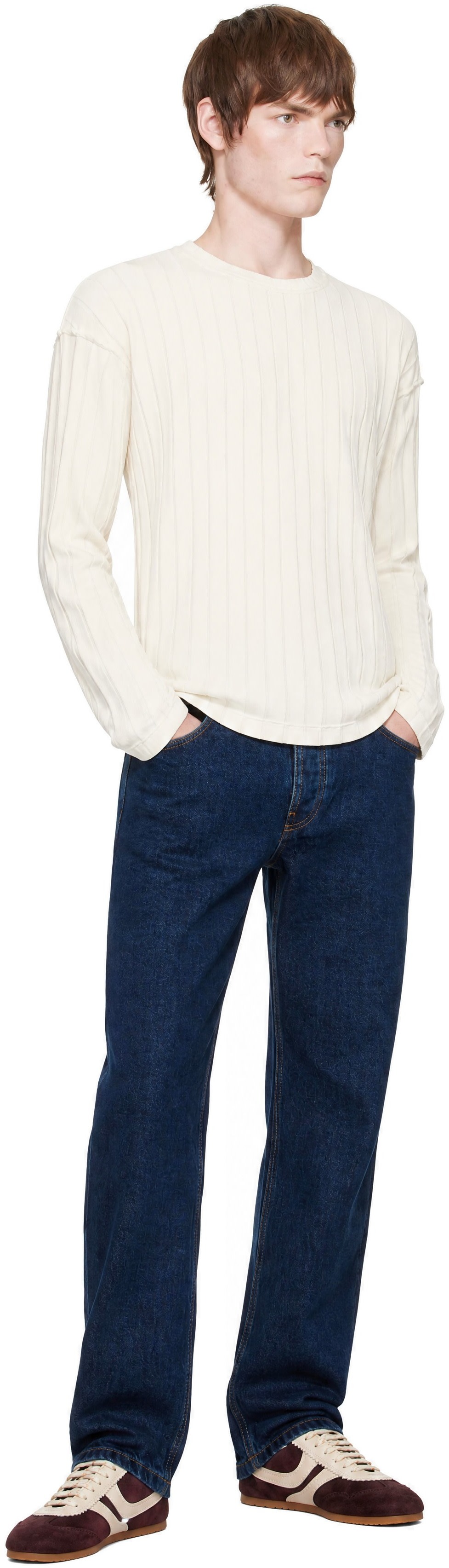 ANOTHER ASPECT - Jean Another 1.0 bleu marine