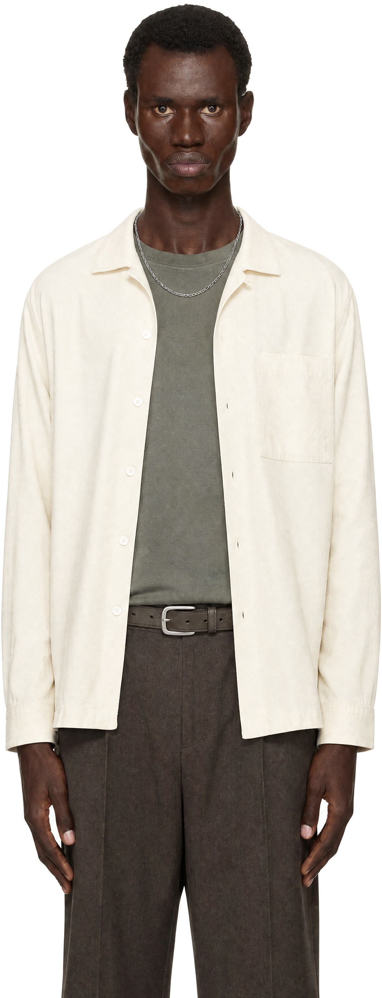 ANOTHER ASPECT - Chemise Another 2.1 blanc cassé