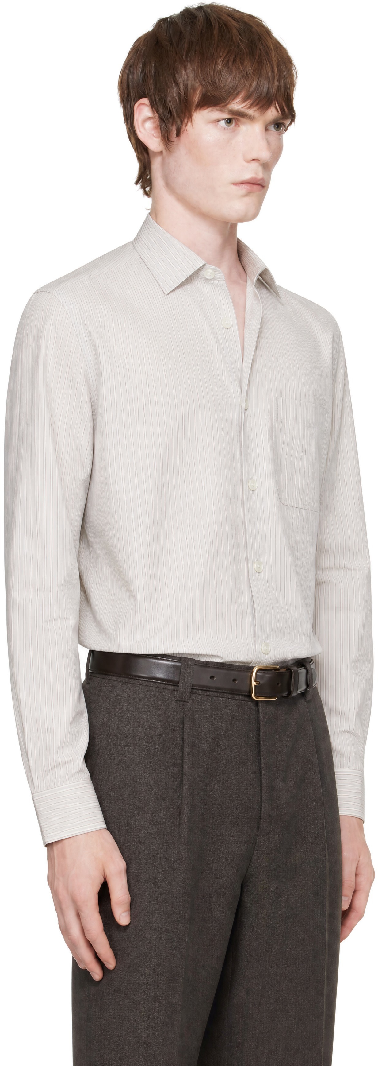 ANOTHER ASPECT - Chemise Another 4.0 gris