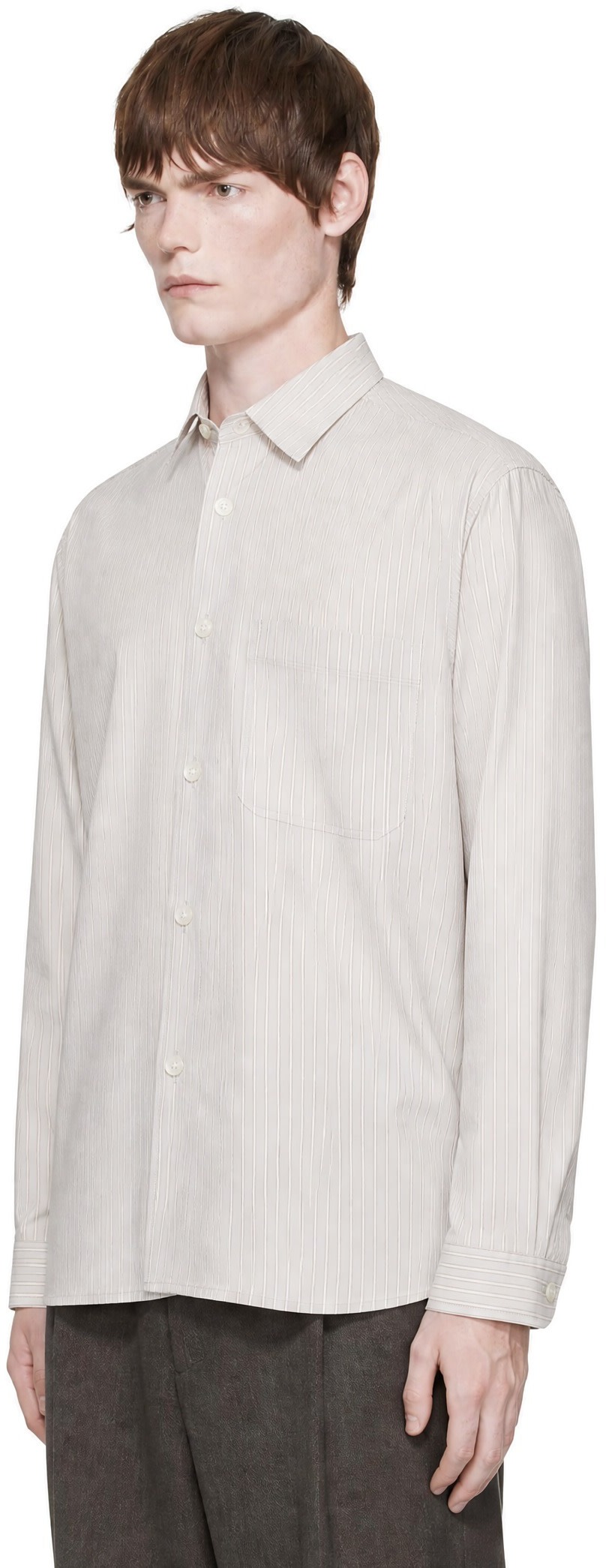 ANOTHER ASPECT - Chemise Another 4.0 gris