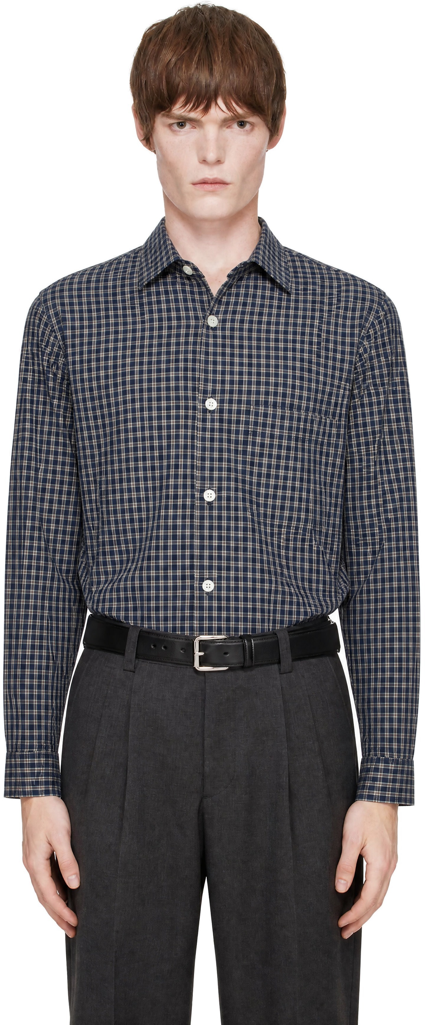 ANOTHER ASPECT - Chemise Another 4.0 bleu marine