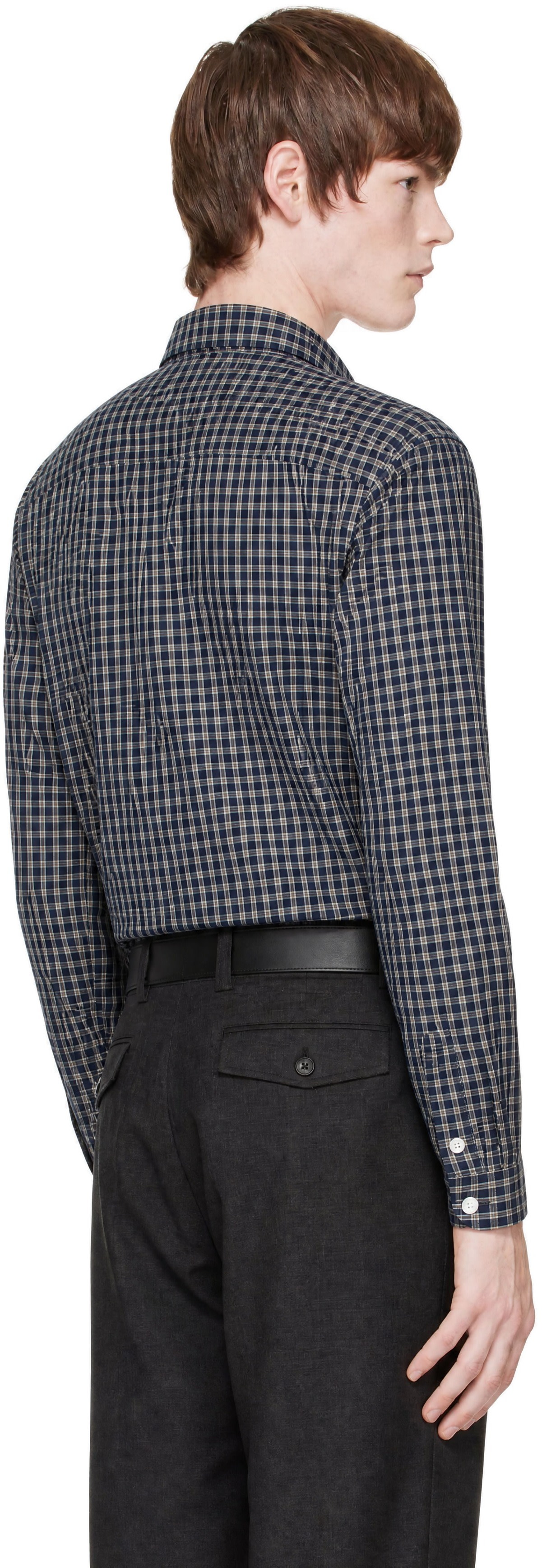 ANOTHER ASPECT - Chemise Another 4.0 bleu marine