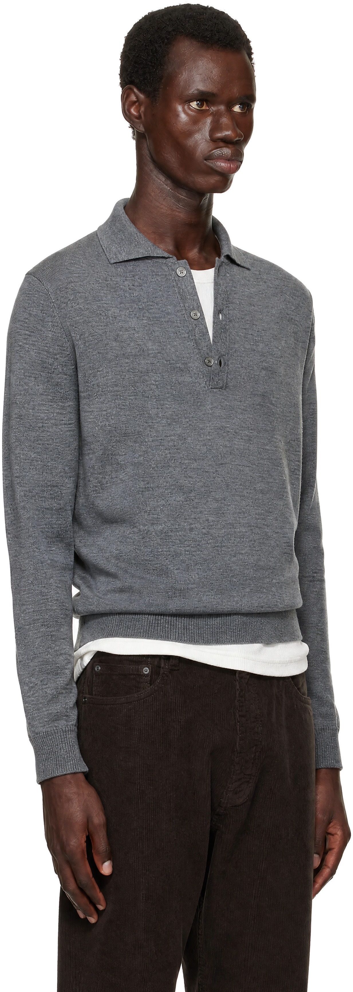 ANOTHER ASPECT - Gray Another 2.0 Polo