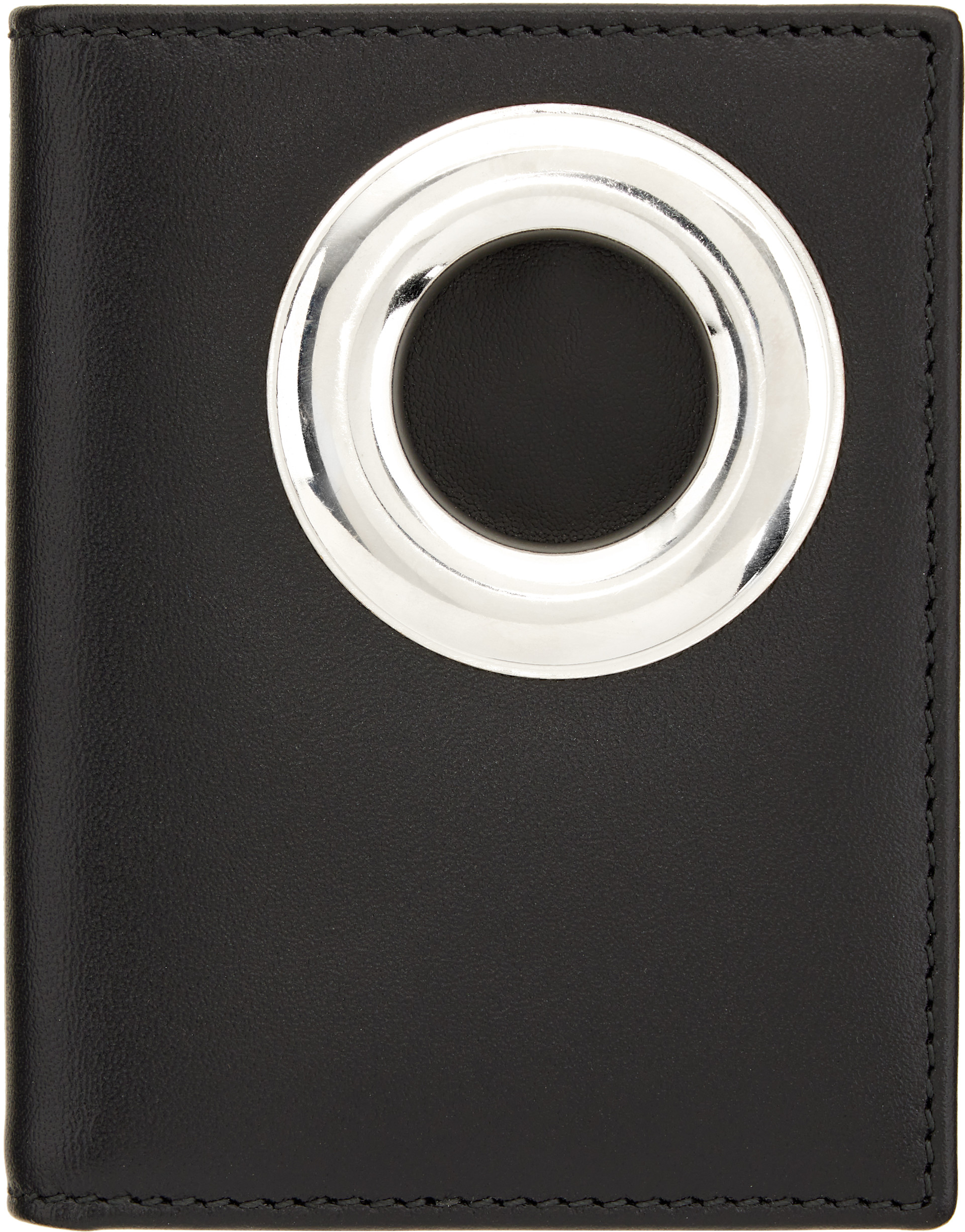 Comme des Garçons Wallets - ブラック Silver Eyelet カードケース