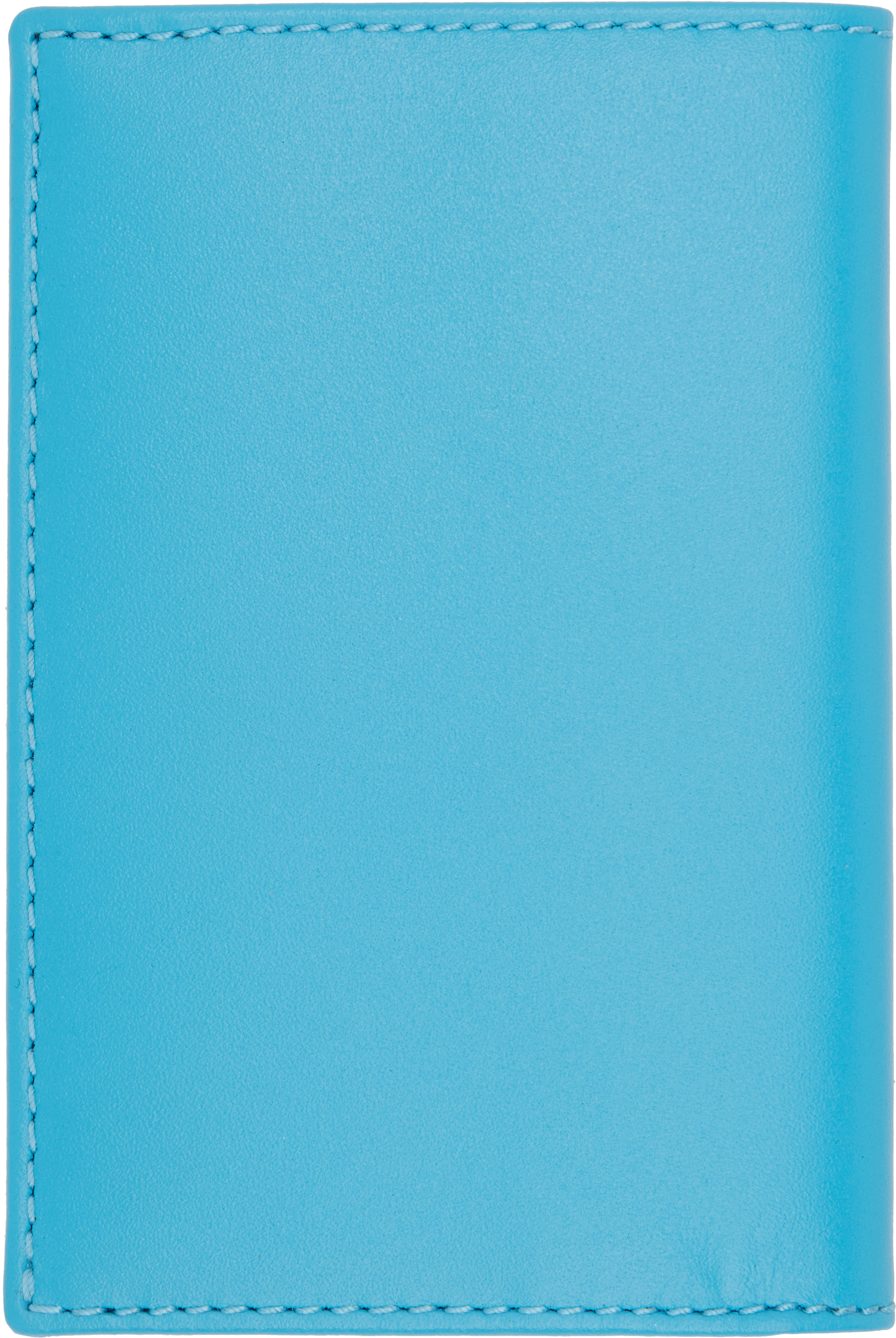 Comme des Garçons Wallets - 블루 클래식 가죽 라인 카드 지갑