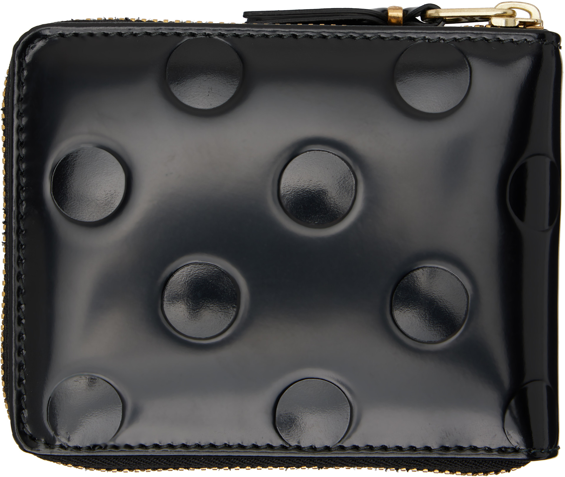 COMME des GARÇONS WALLETS - Black Dots Embossed Leather Wallet