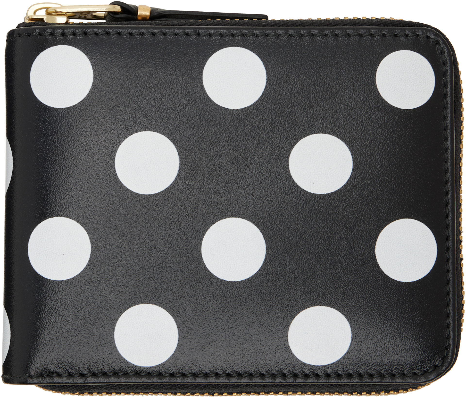 小物 Wallet COMME des GARCONS DOTS PRINTED COMME des GARÇONS WALLETS: Black & White Printed Polka Dots Wallet
