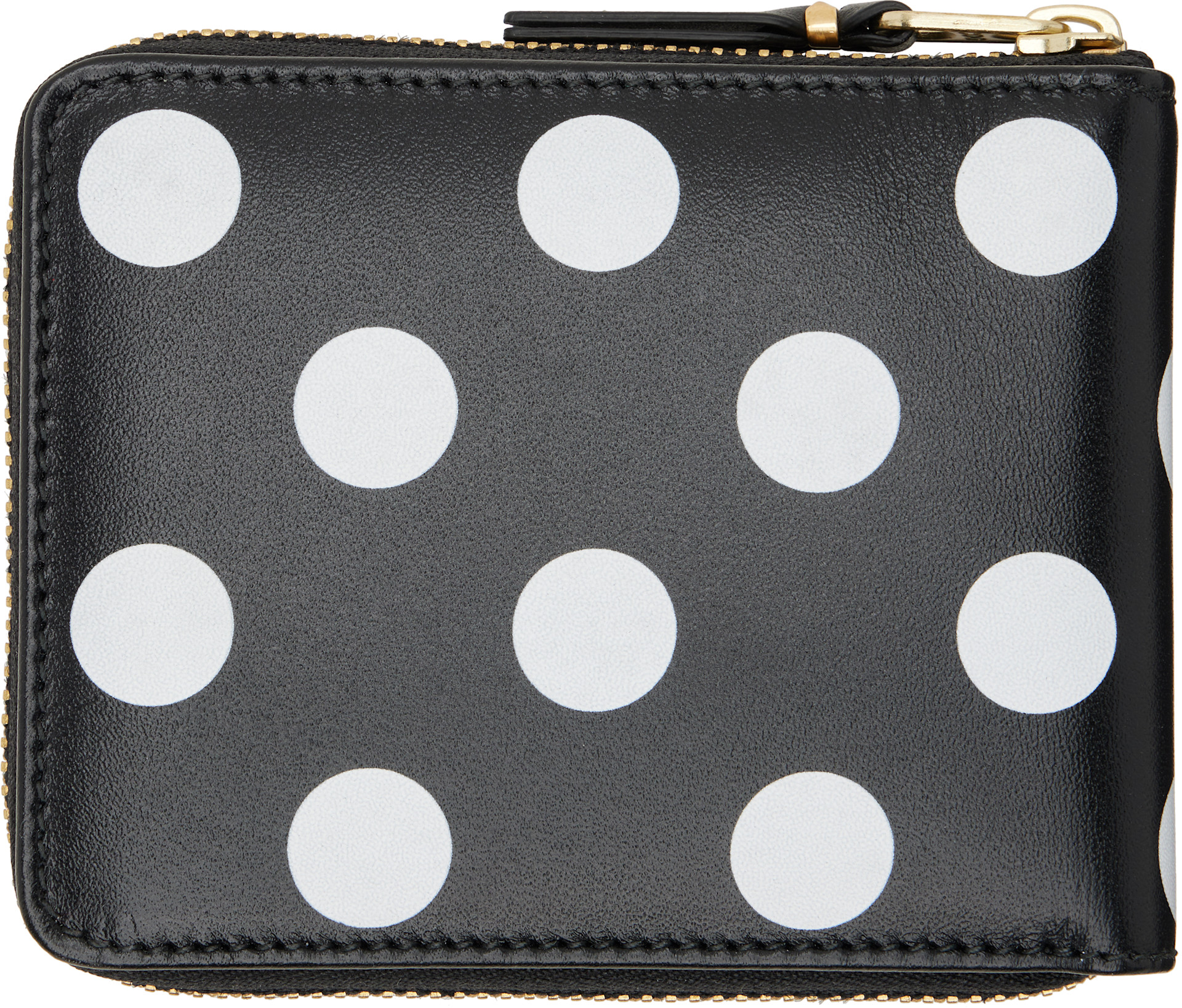 Comme des Garçons Wallets - 블랙 & 화이트 프린트 폴카 도트 반지갑