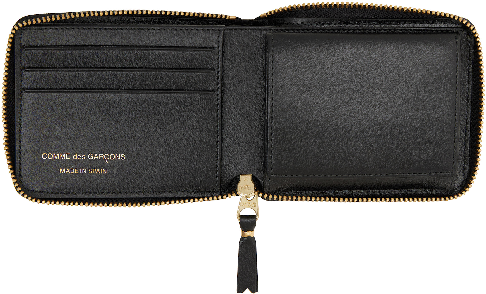 Comme des Garçons Wallets - 블랙 & 화이트 프린트 폴카 도트 반지갑