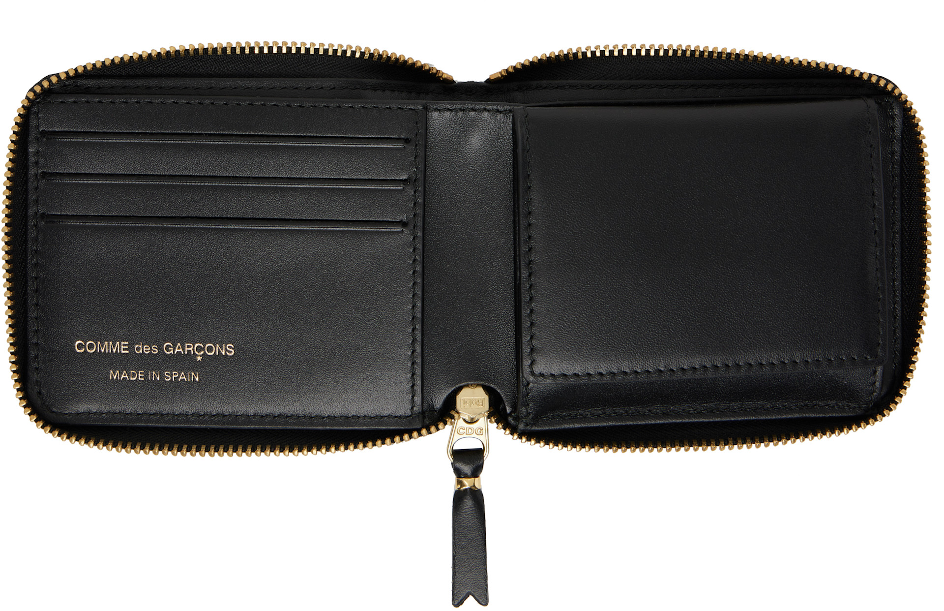 COMME des GARÇONS WALLETS - Black Classic Leather Wallet