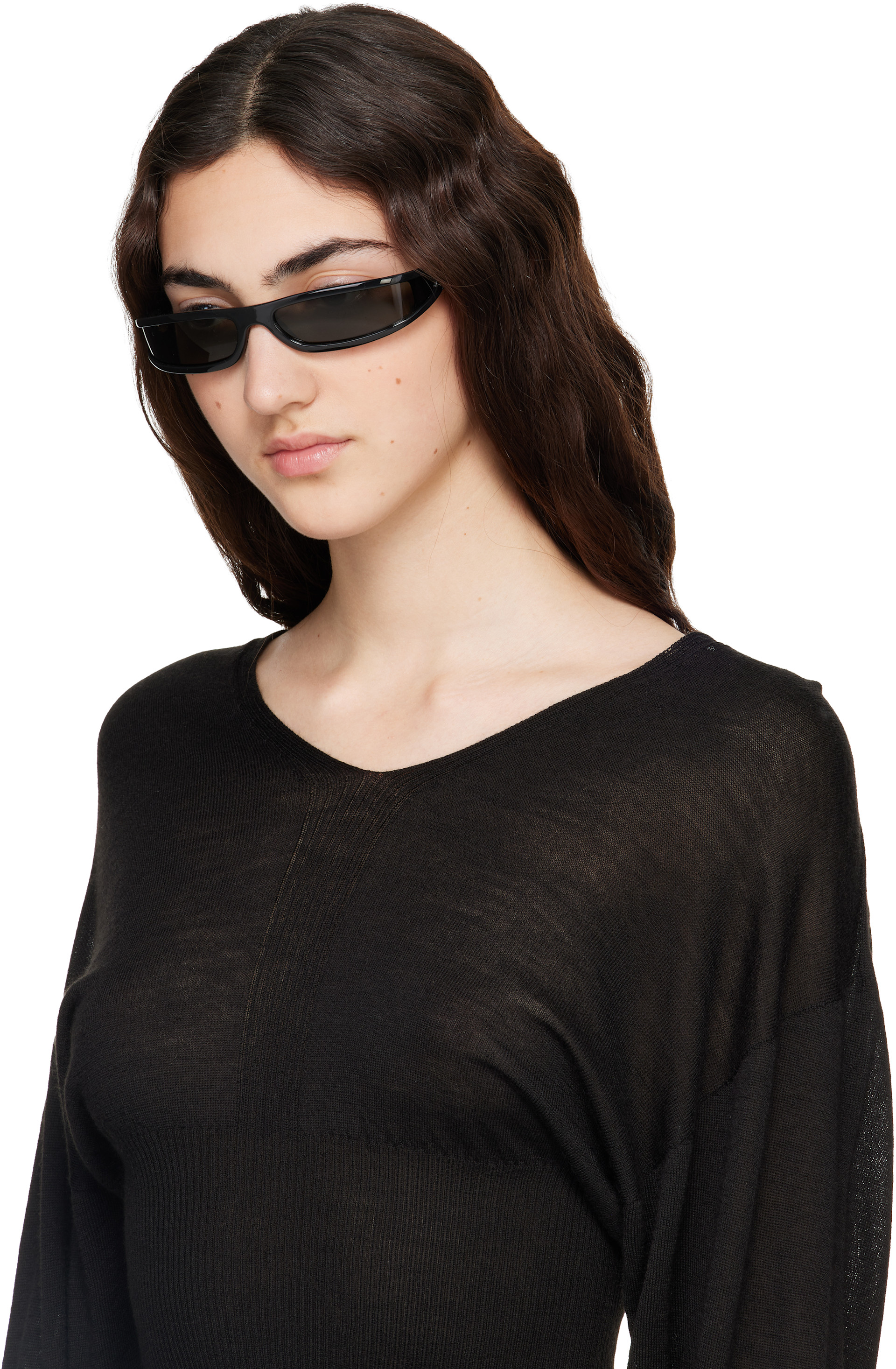 Rick Owens: Black Tower Fog Sunglasses | SSENSE