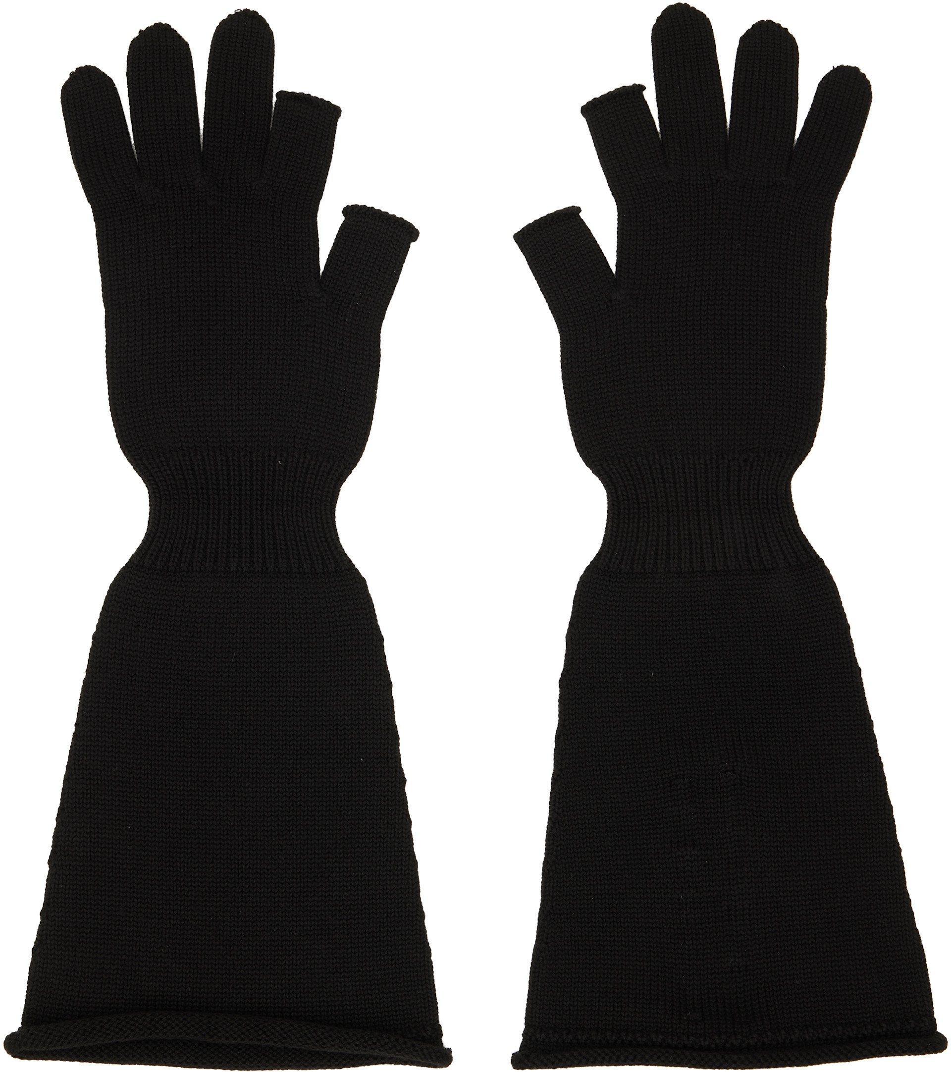 Rick Owens - Gants Sphinx noirs - Tower