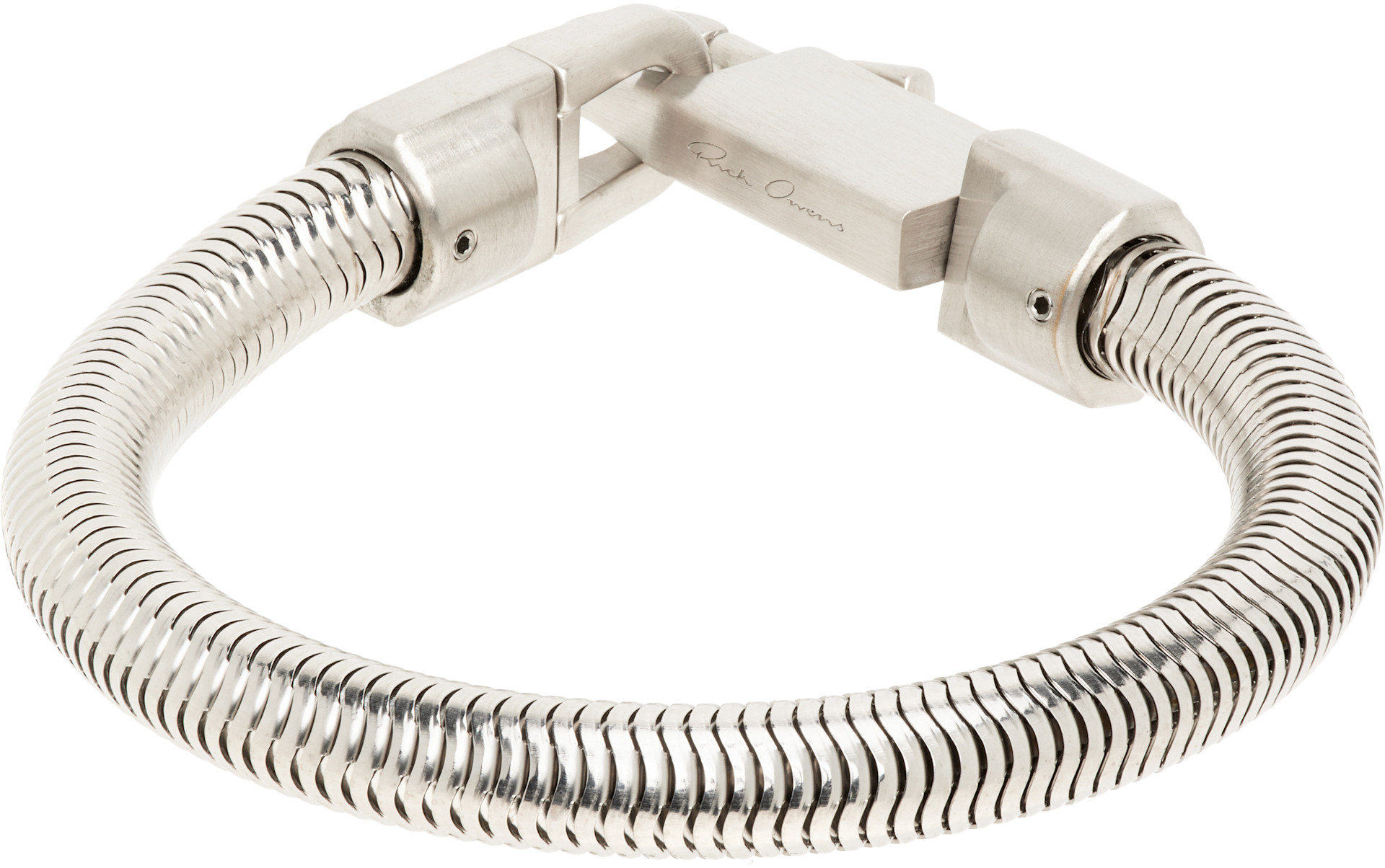 新品　Rick Owens　RICK‘S ロブスタークラスキーチェーン　コットン Rick Owens: Tower Snake Bracelet | SSENSE