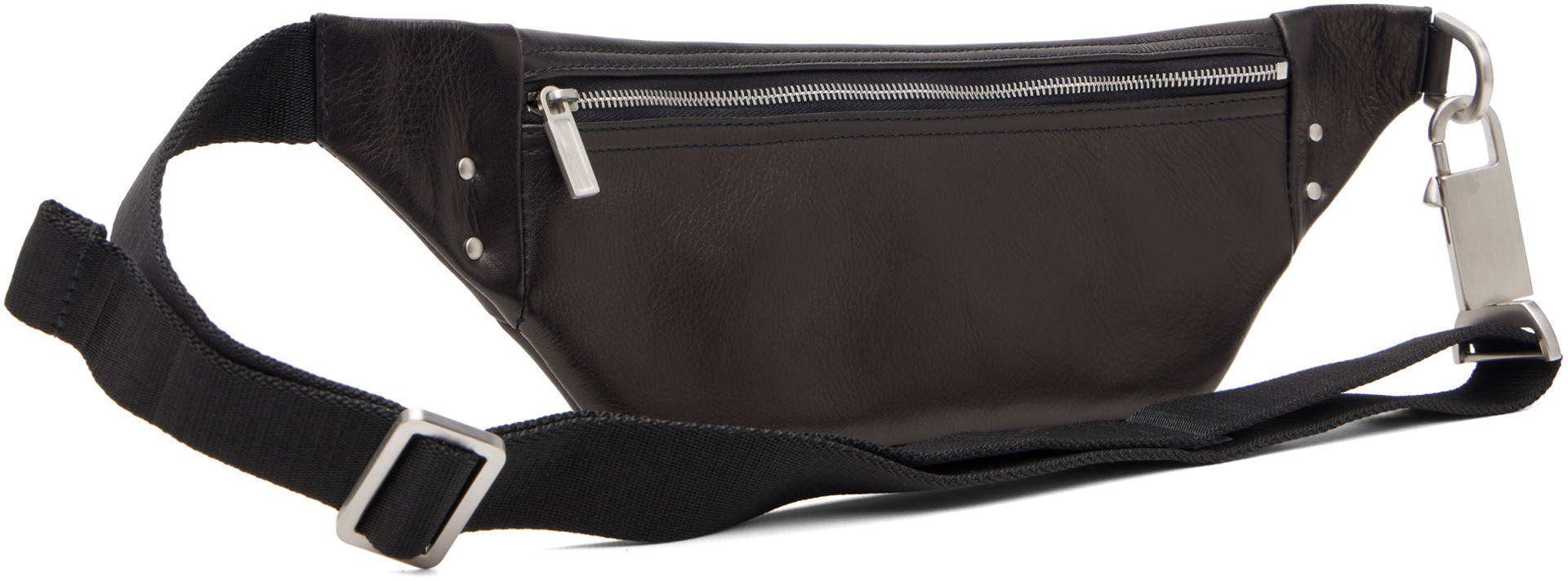 Rick Owens: Black Tower Geo Belt Bag | SSENSE