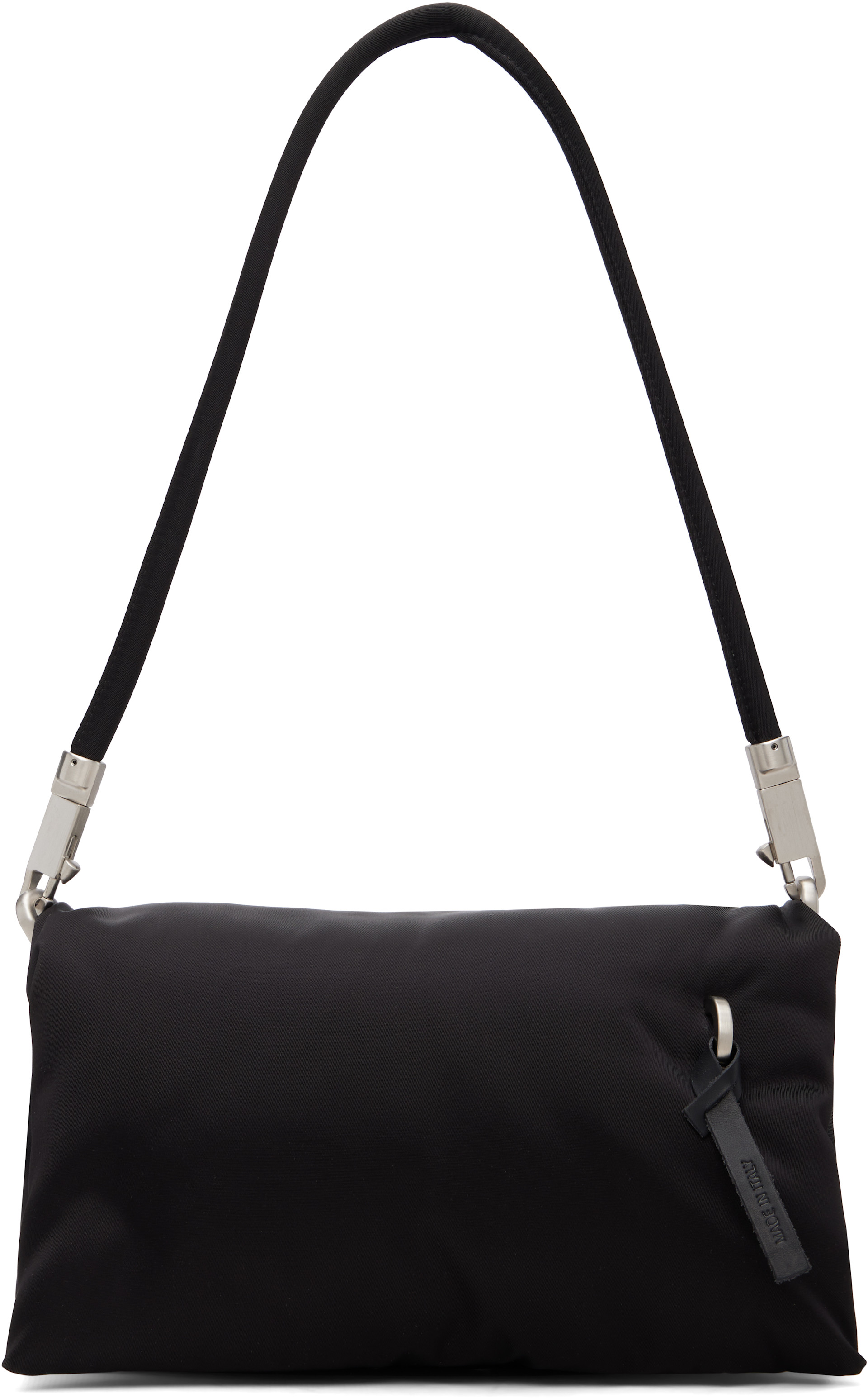 Rick Owens: Black Tower Shoulder Pillow Griffin Bag | SSENSE