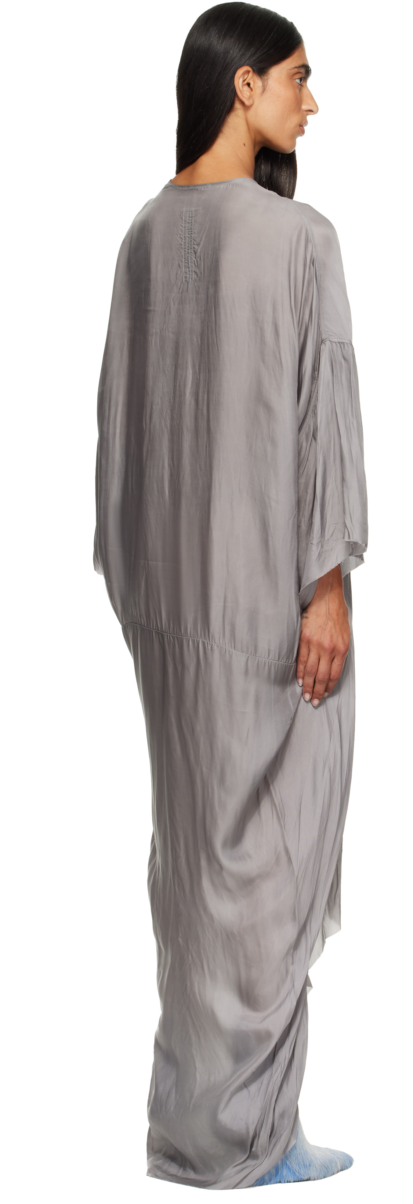 Rick Owens - Robe longue Tommykite grise - Tower