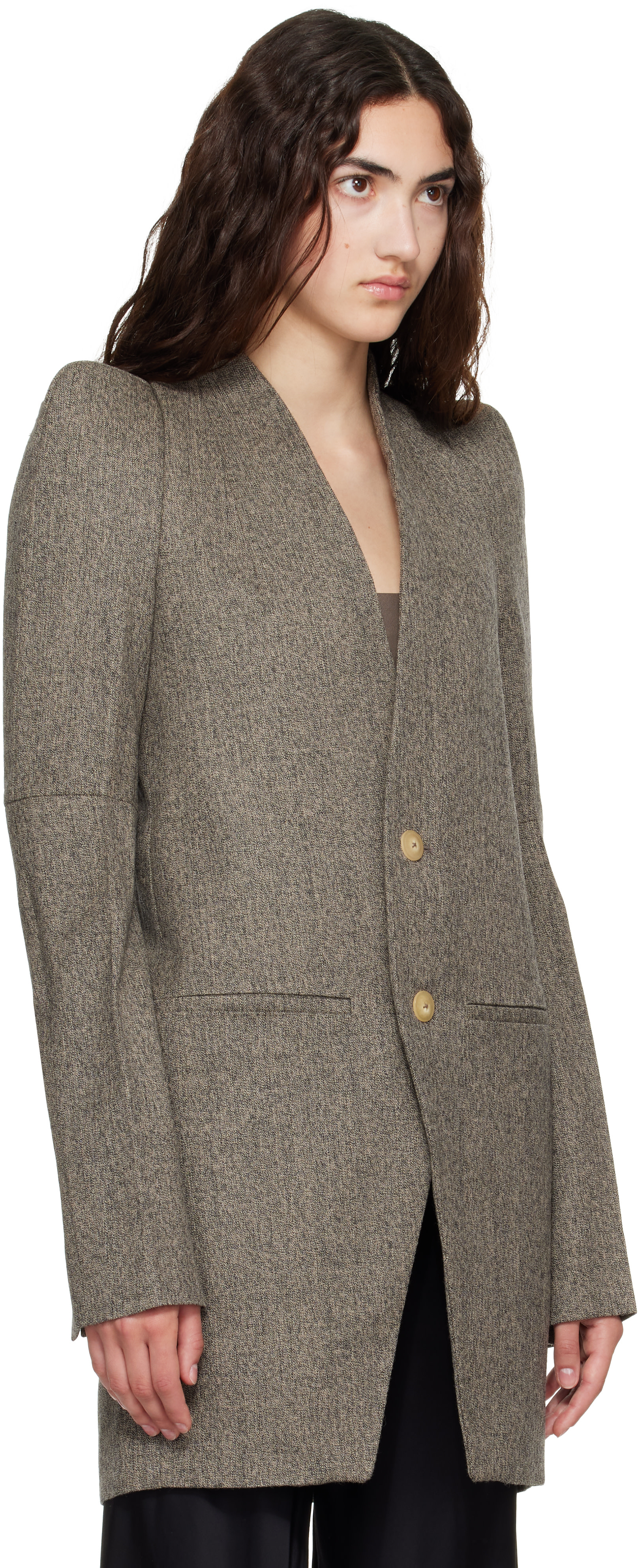 Rick Owens - Veston Metro gris - Tower