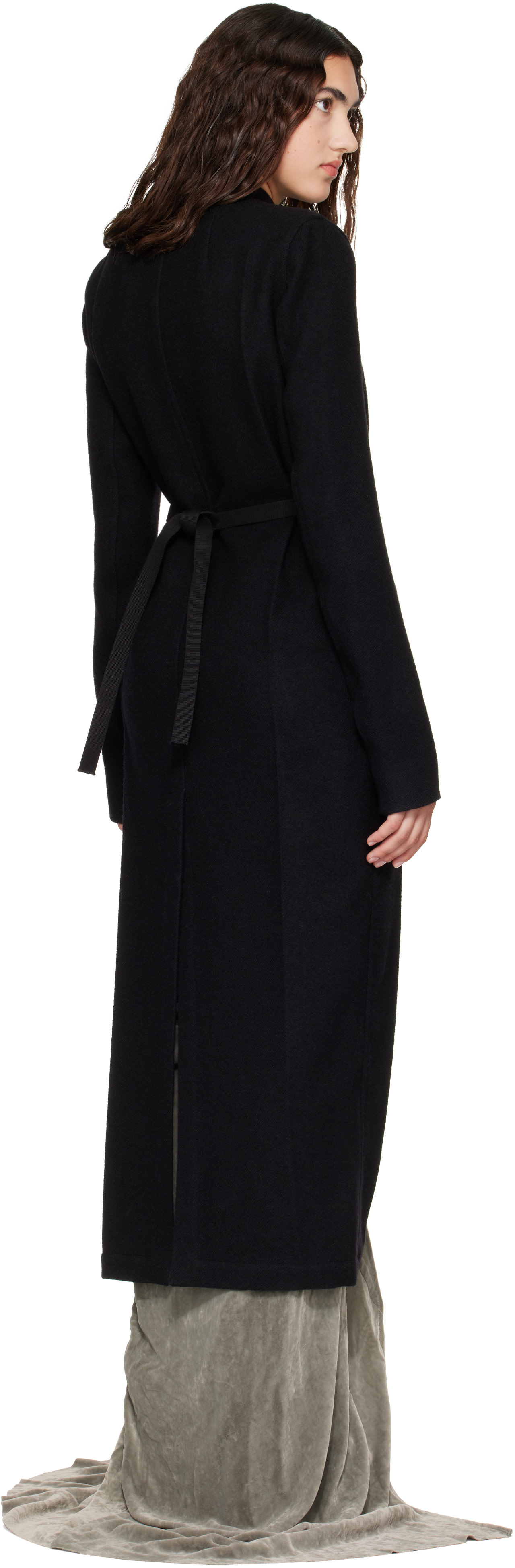 Rick Owens - Manteau Lab noir - Tower