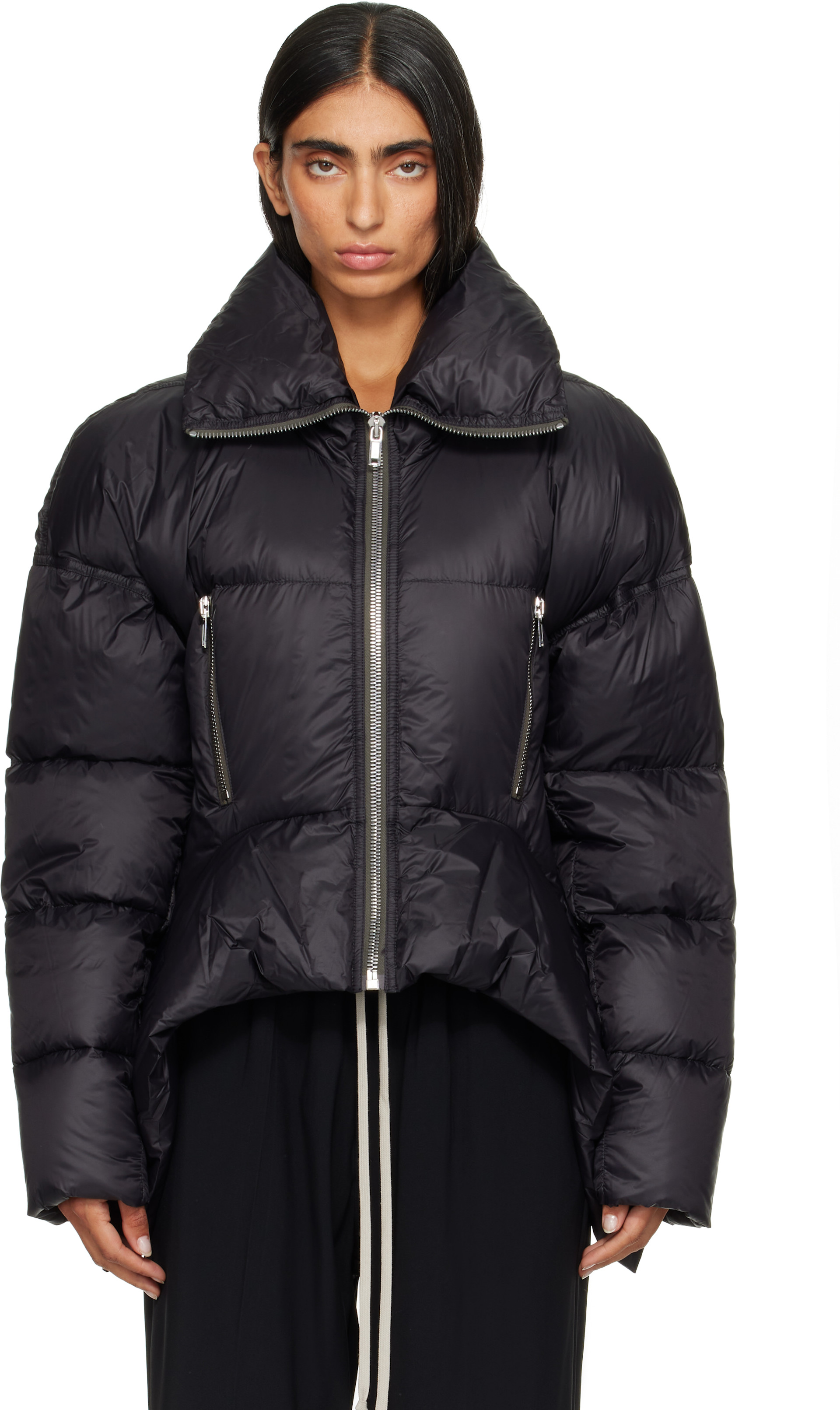 Rick Owens - Black Tower Draculimo Down Jacket