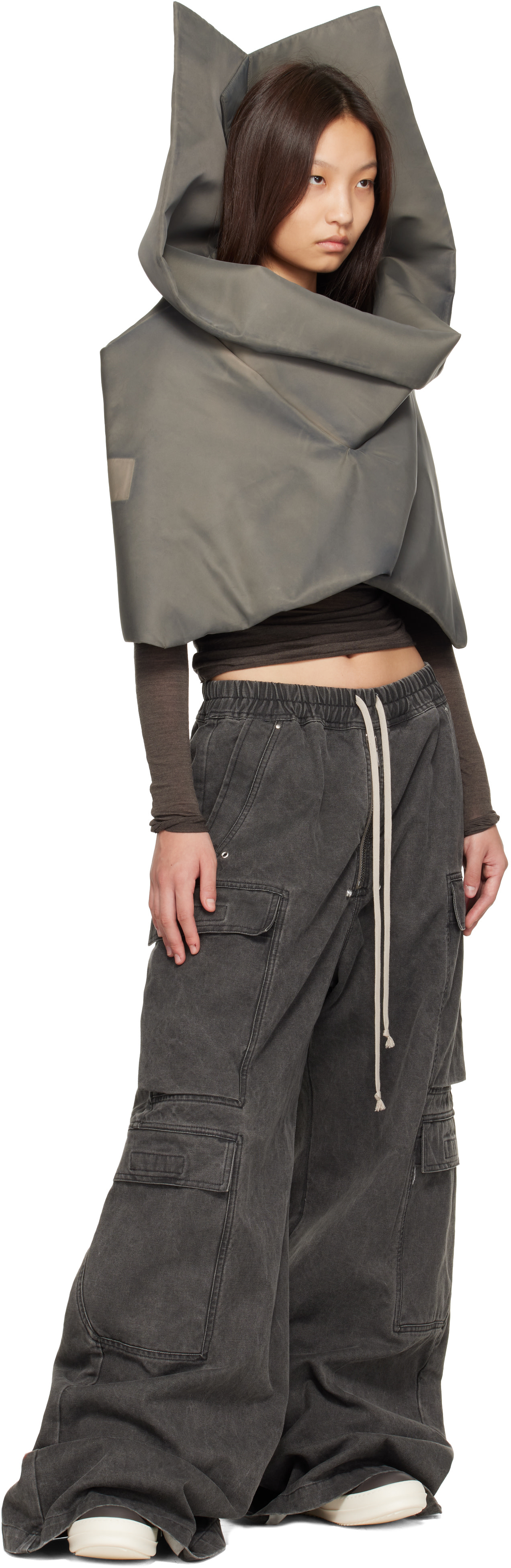 Rick Owens - 그레이 타워 카울 탑