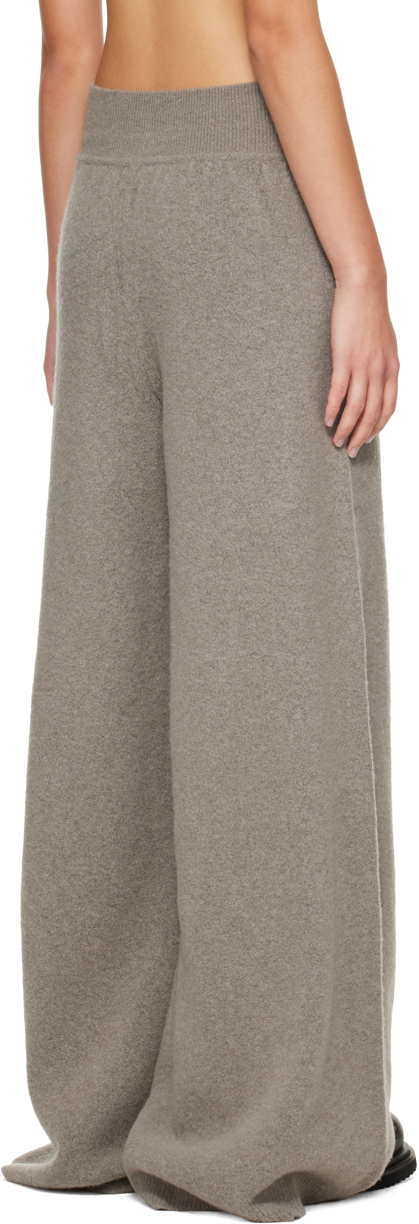 Rick Owens: Gray Tower Loose Lounge Pants | SSENSE