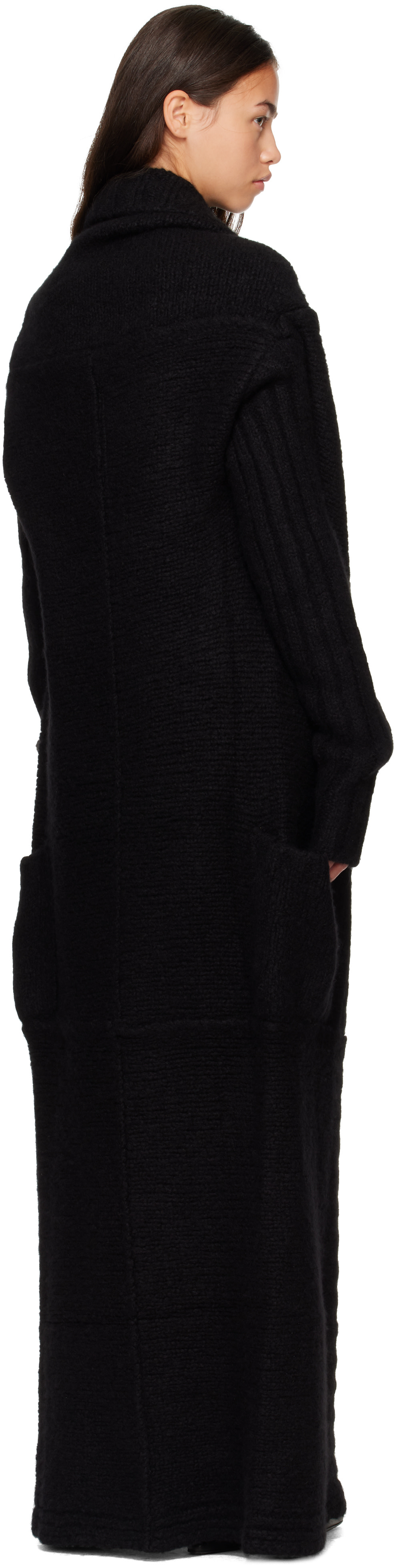 Rick Owens: ブラック Tower Dafne ガウン カーディガン | SSENSE 日本