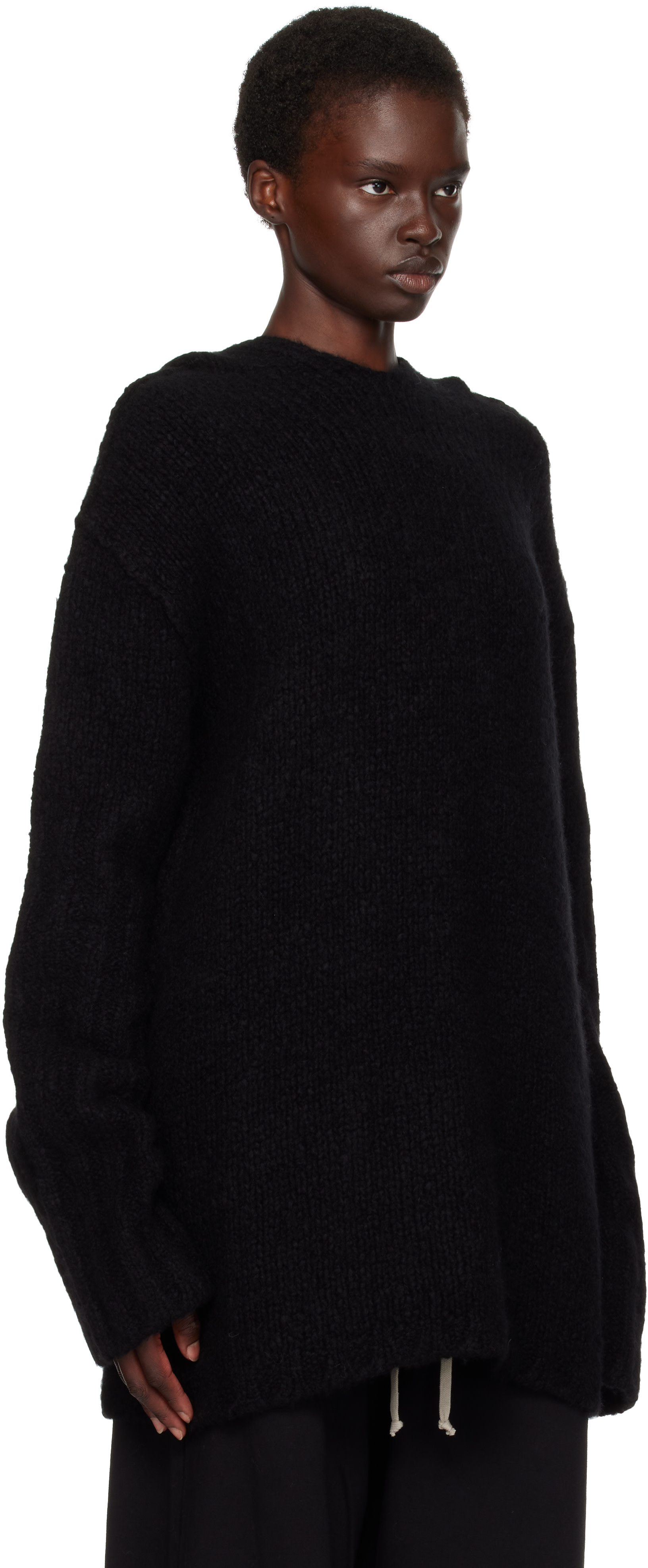 Rick Owens - Pull à capuche surdimensionné noir - Tower