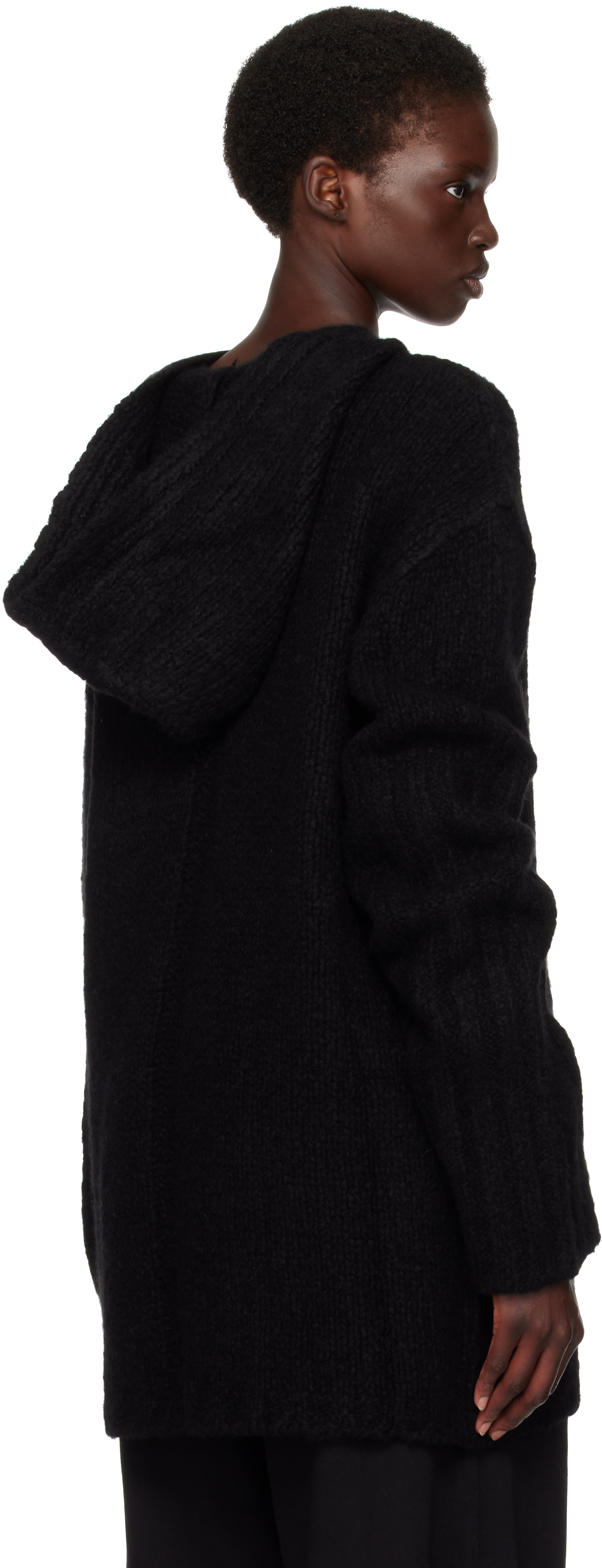 Rick Owens - Pull à capuche surdimensionné noir - Tower