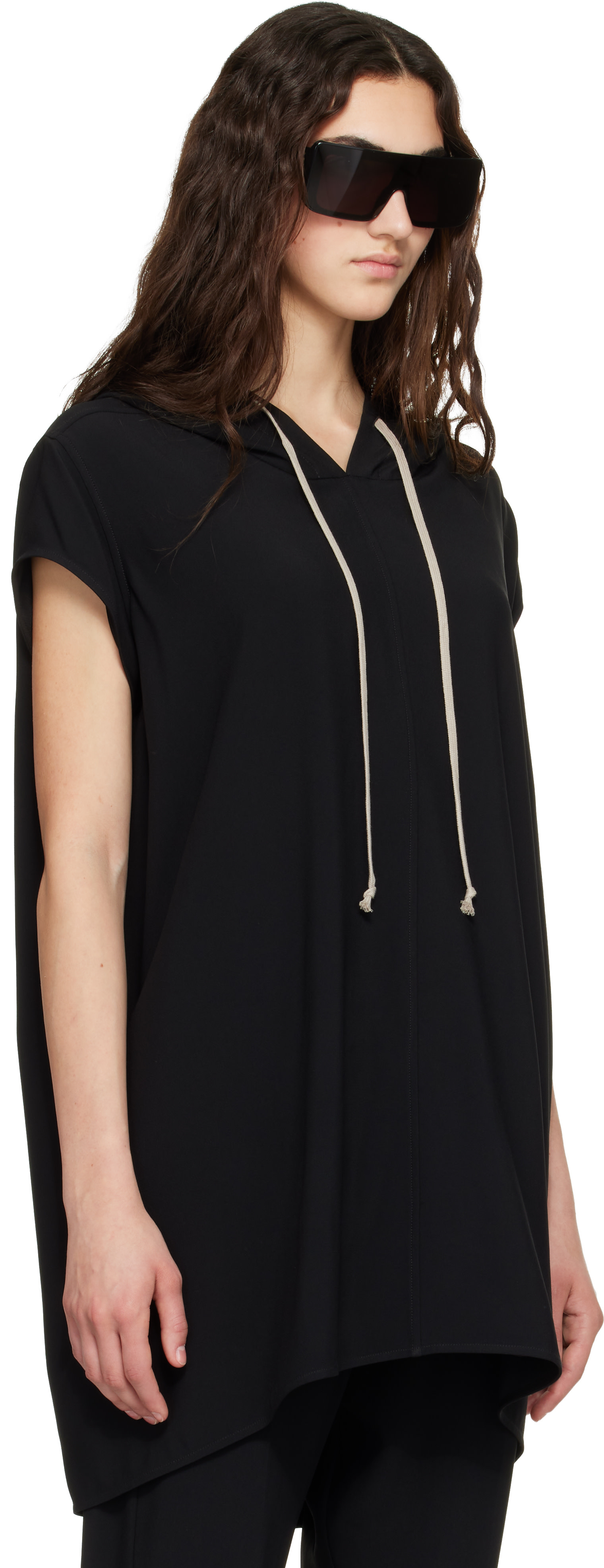 Rick Owens - Pull à capuche noir - Tower