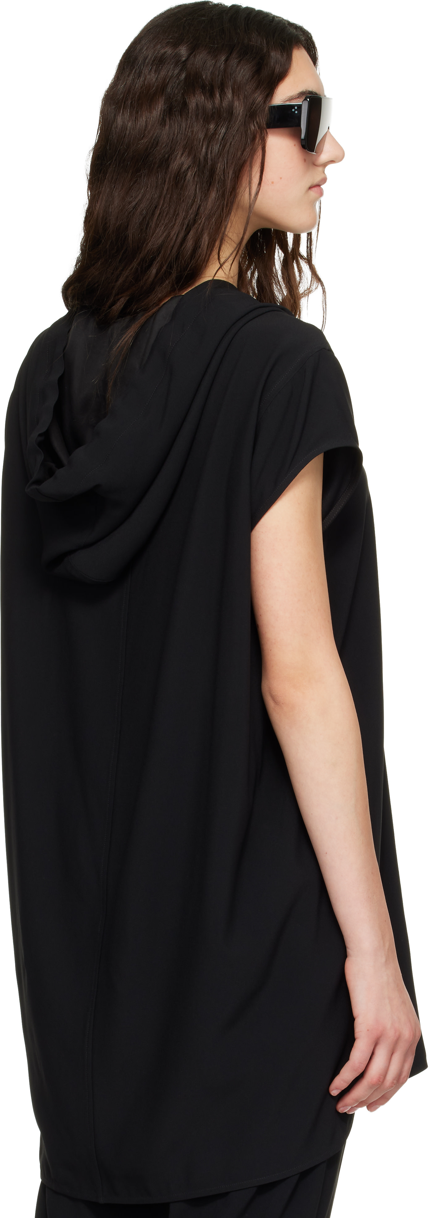 Rick Owens - Pull à capuche noir - Tower