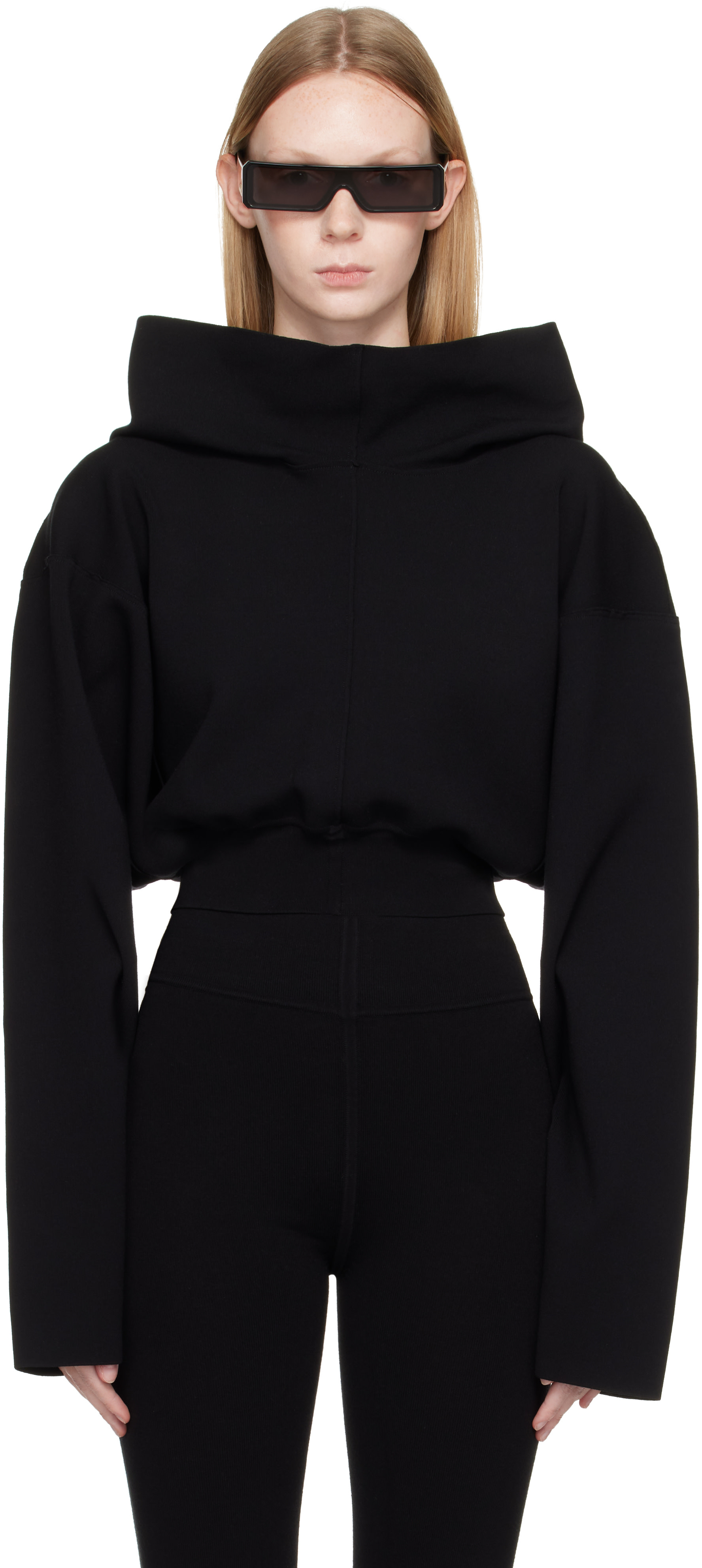 Rick Owens - Black Tower Pull Hoodie