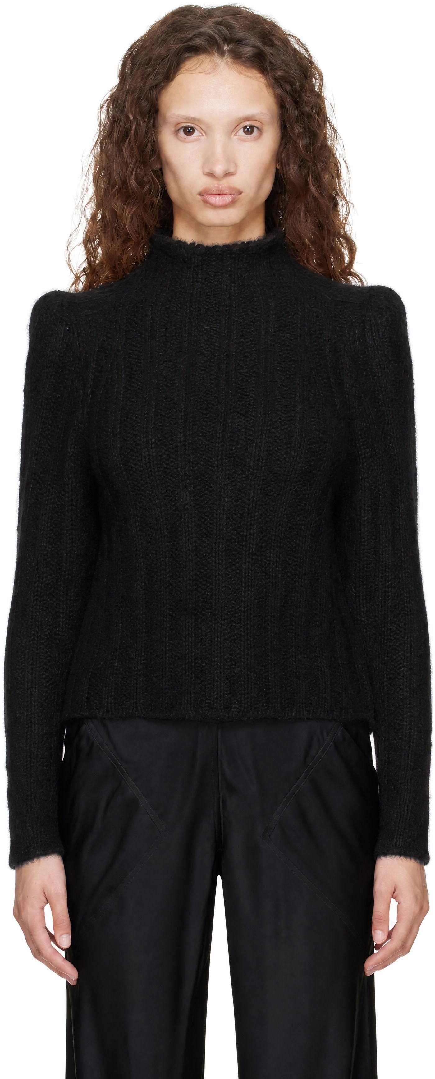 Rick Owens - Pull écourté Con noir - Tower