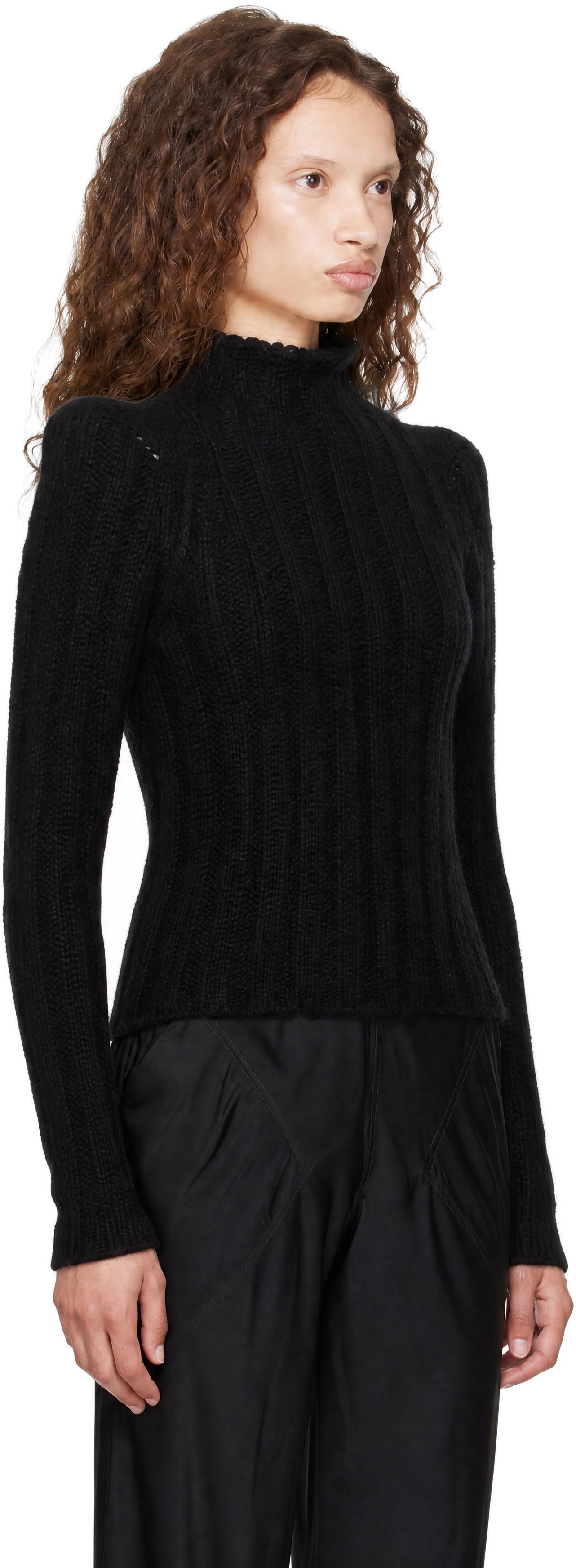 Rick Owens - Pull écourté Con noir - Tower