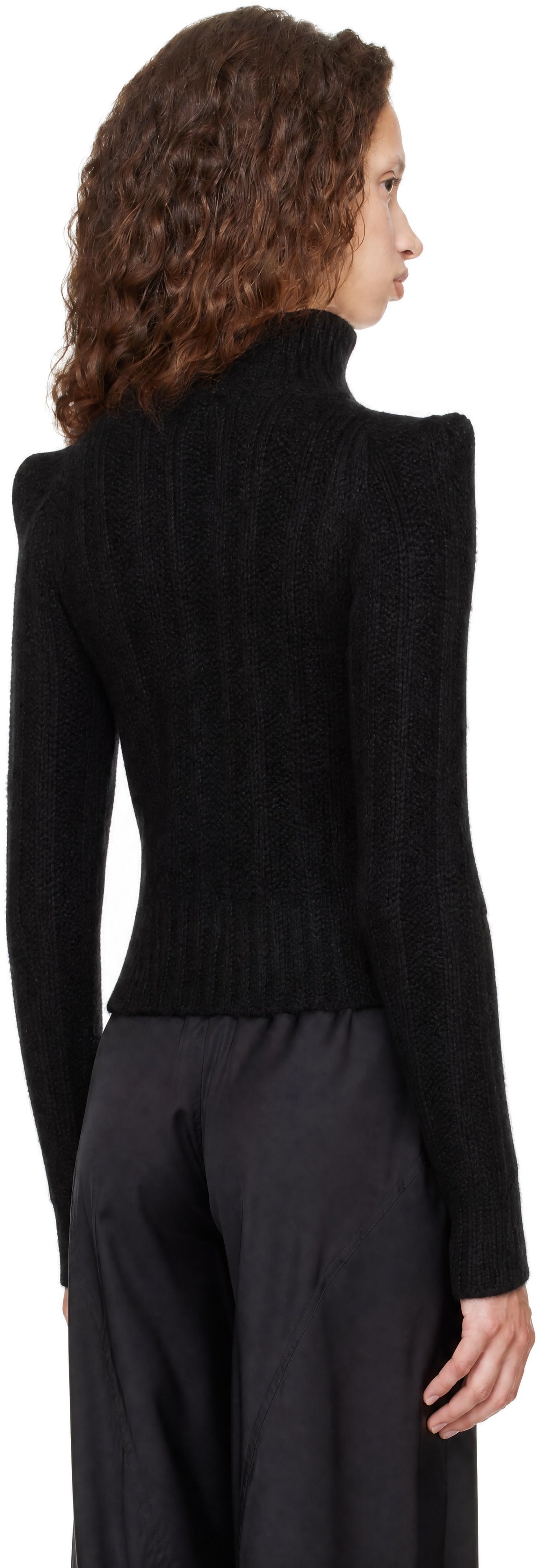 Rick Owens - Pull écourté Con noir - Tower