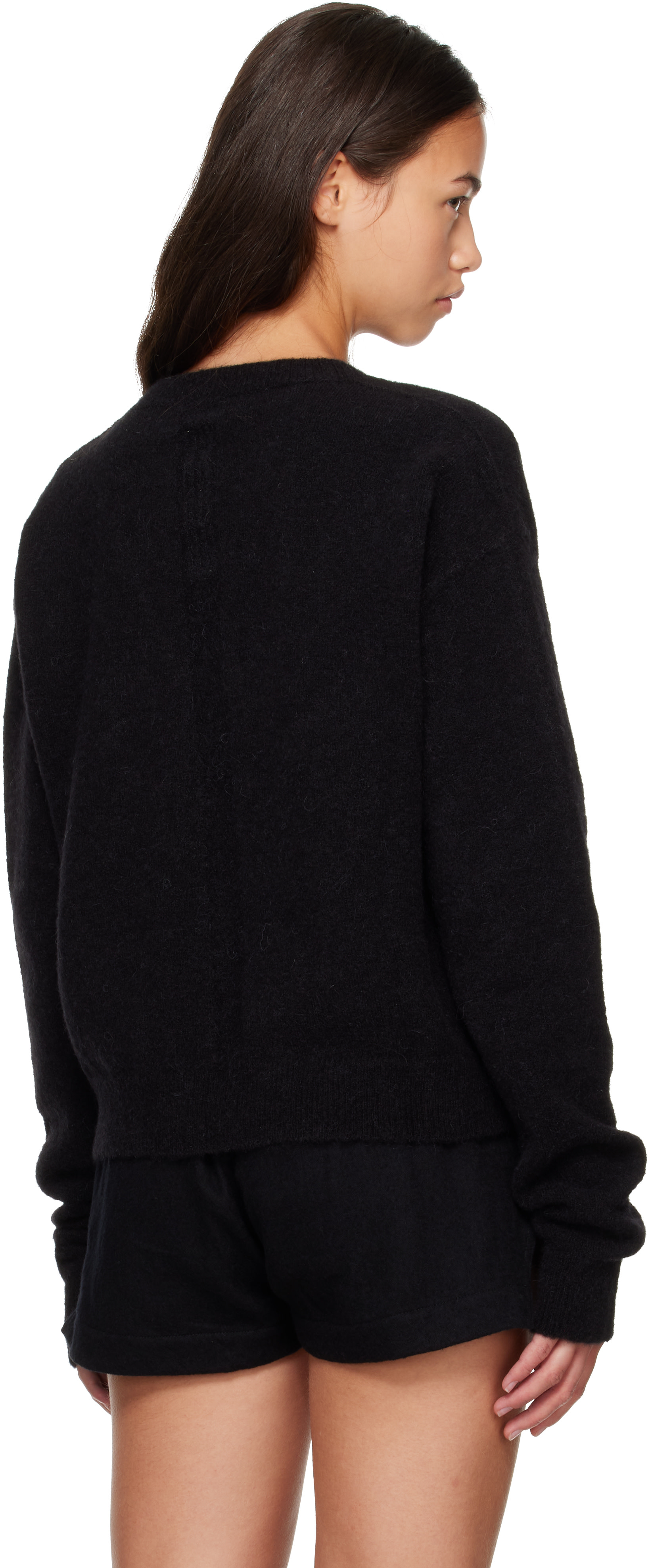 Rick Owens - Pull Tommy noir à col en V - Tower