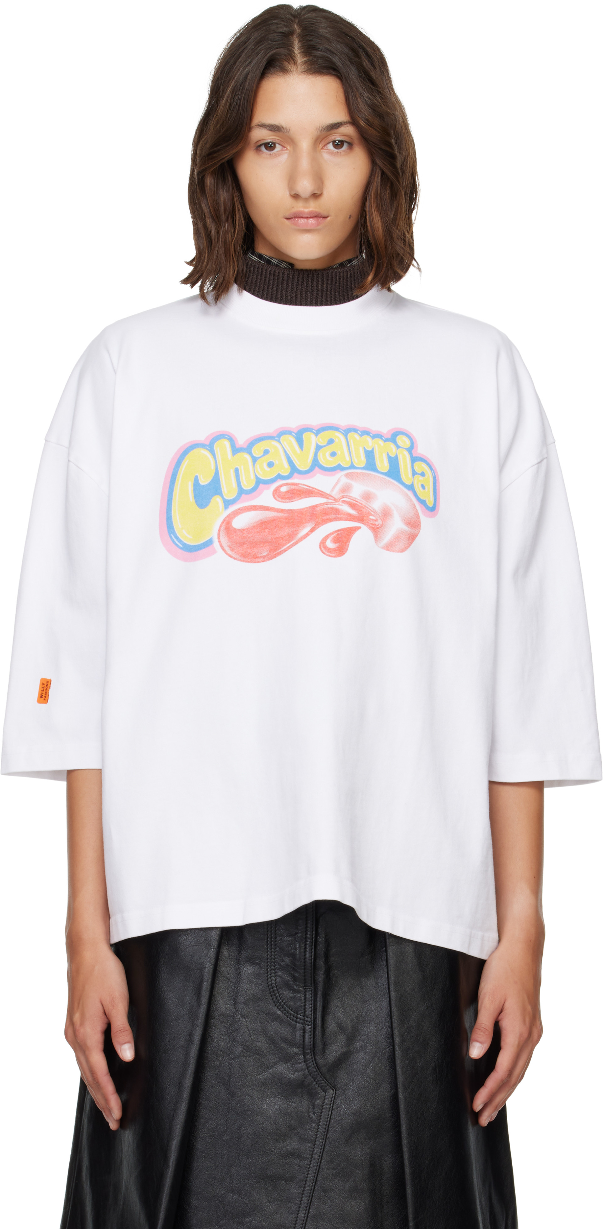 トップス WILLY CHAVARRIA SS BUFFALO WILLY SPORTS WILLY CHAVARRIA: White OS Chavaloo Buffalo T-shirt | SSENSE