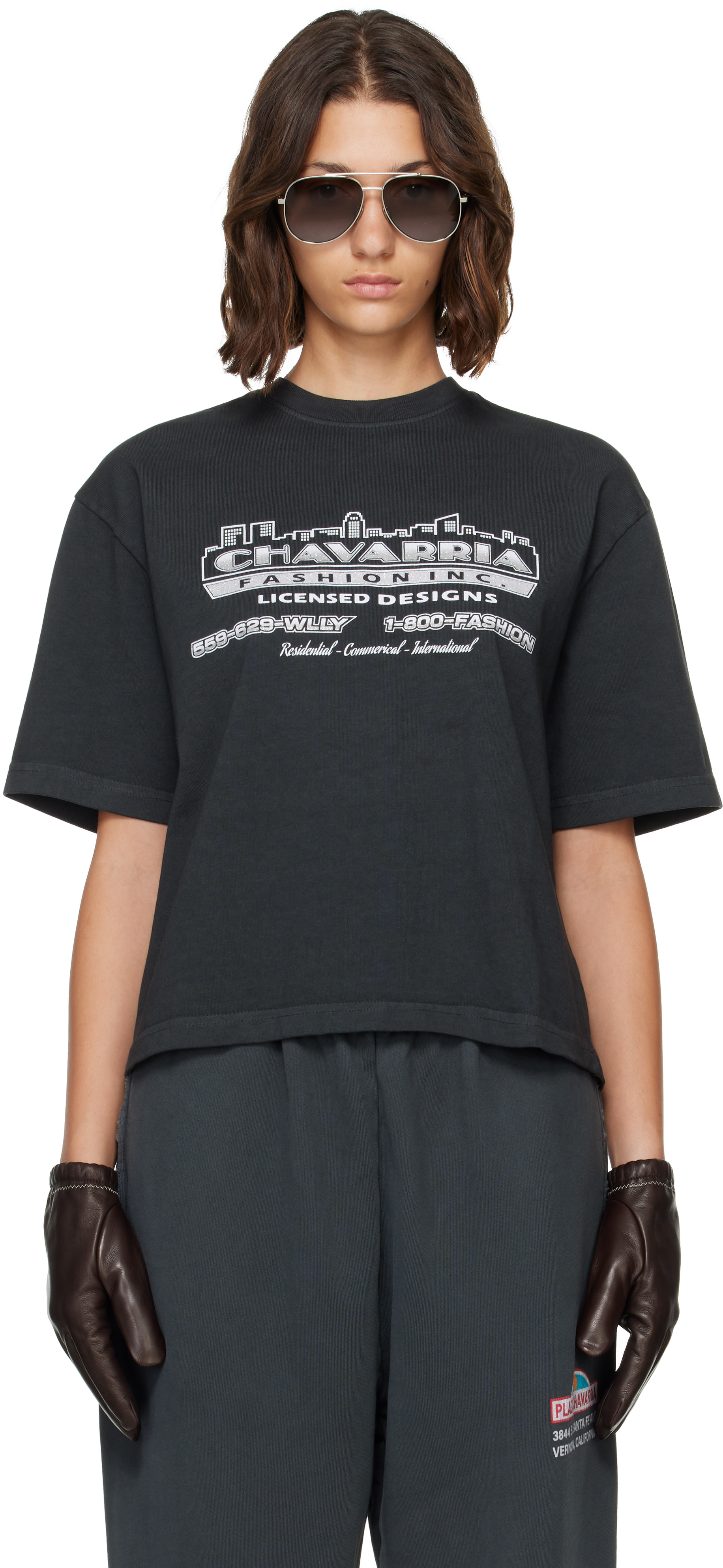  WILLY CHAVARRIA　即完売 WILLY CHAVARRIA: Black 'Chavarria Licensed Designs' Brava T-shirt