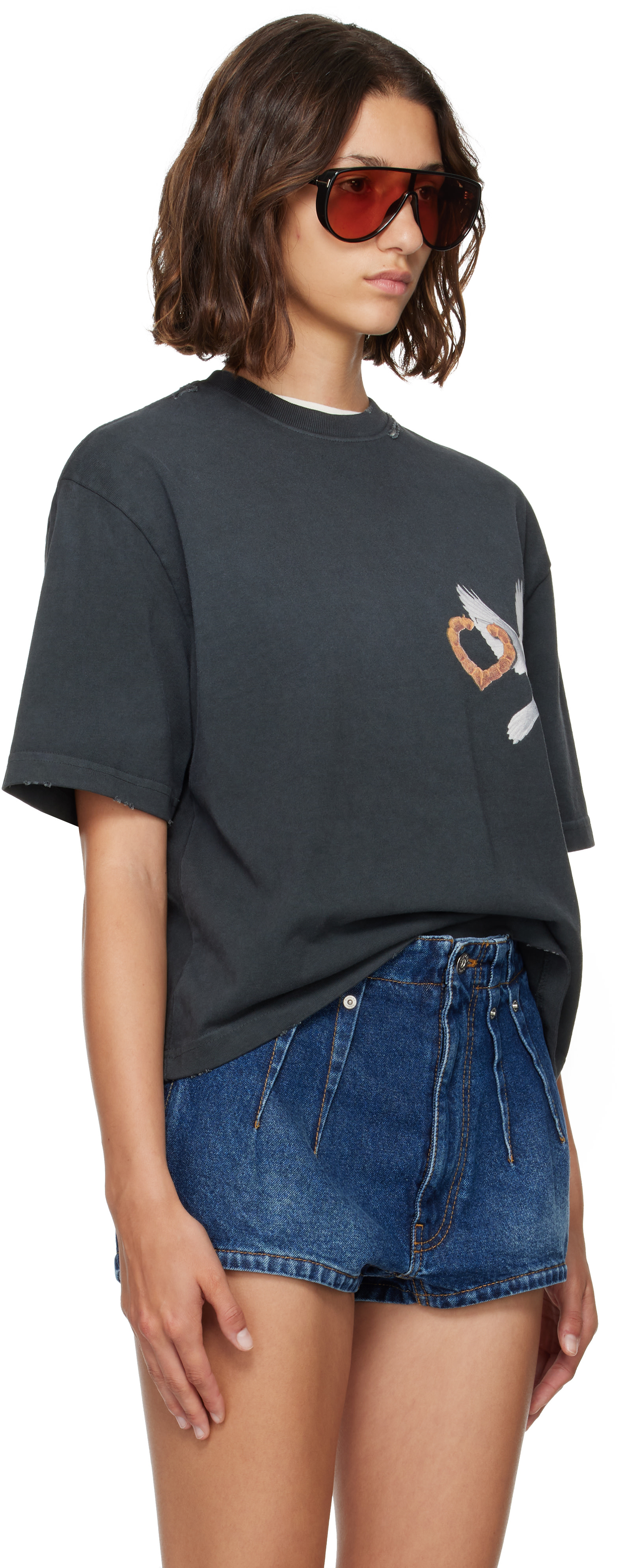 WILLY CHAVARRIA: Black 'El Movimiento' Brava T-shirt | SSENSE