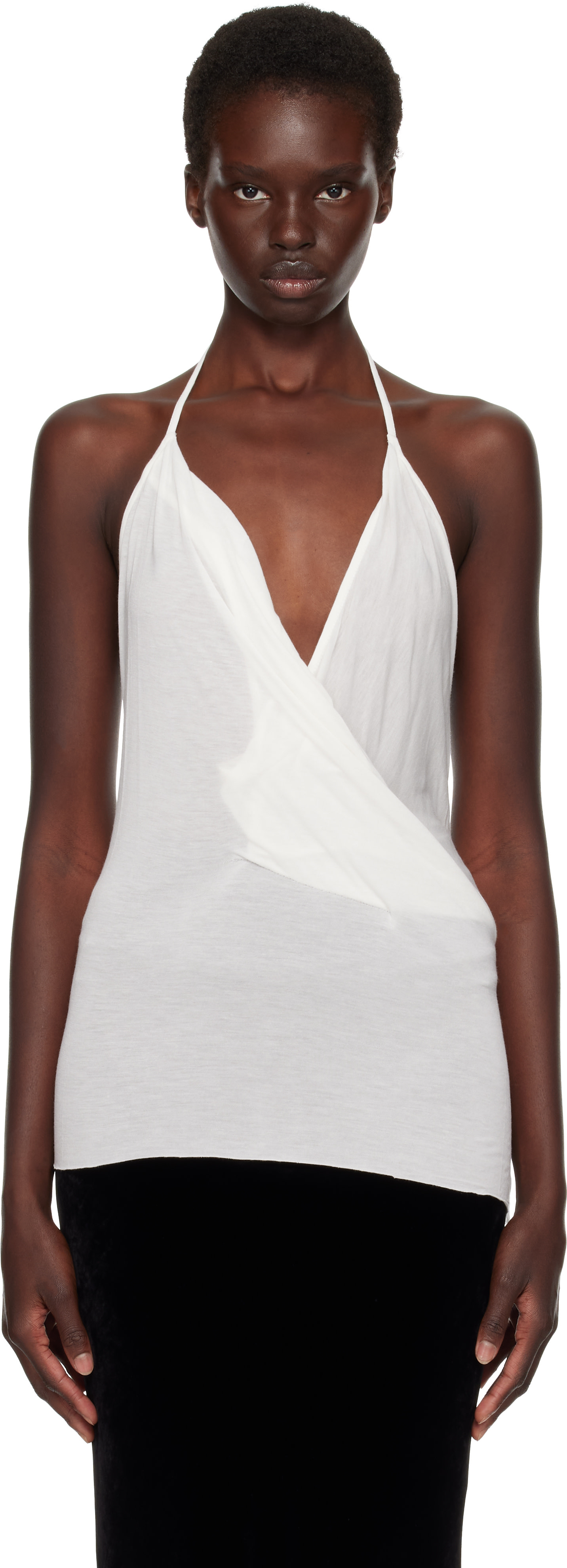 Rick Owens - Haut drapé blanc cassé - Tower