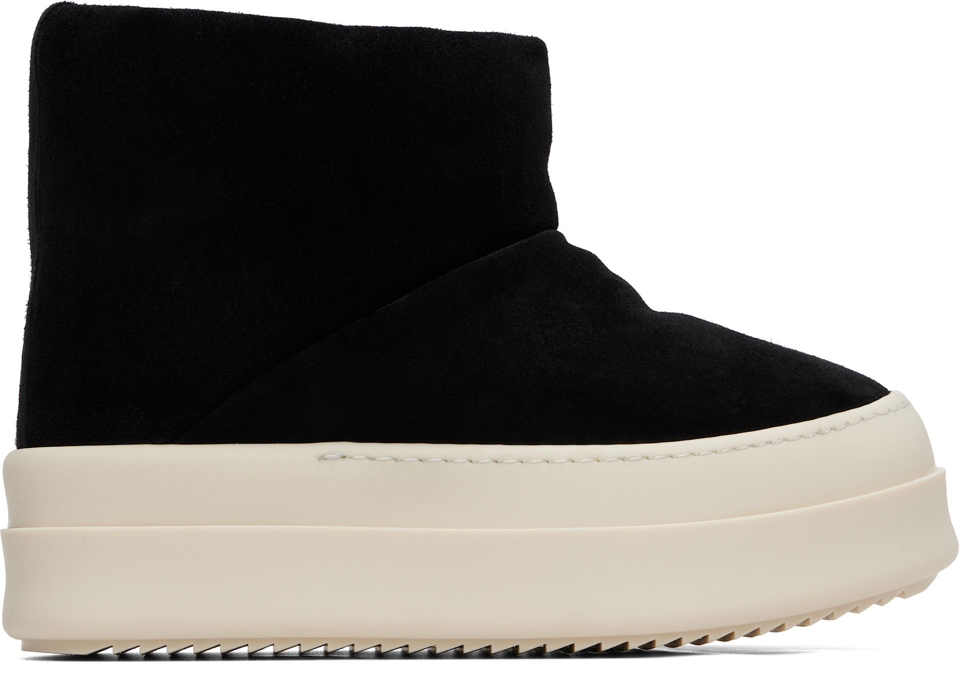 Rick Owens: Black Tower Mega Bumper Low Lunar Boots | SSENSE