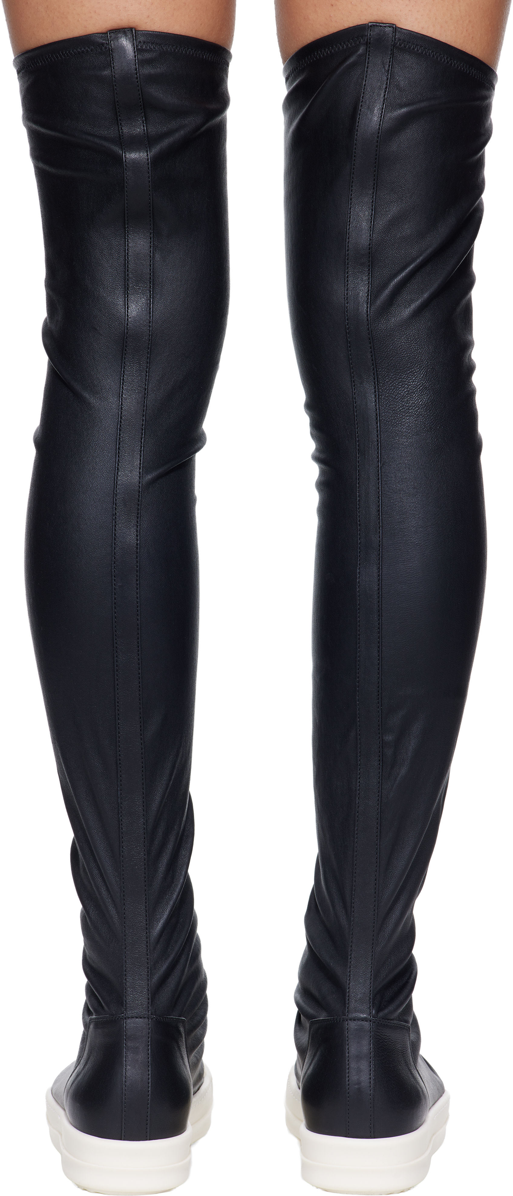 Rick Owens - Baskets cuissardes noires - Tower