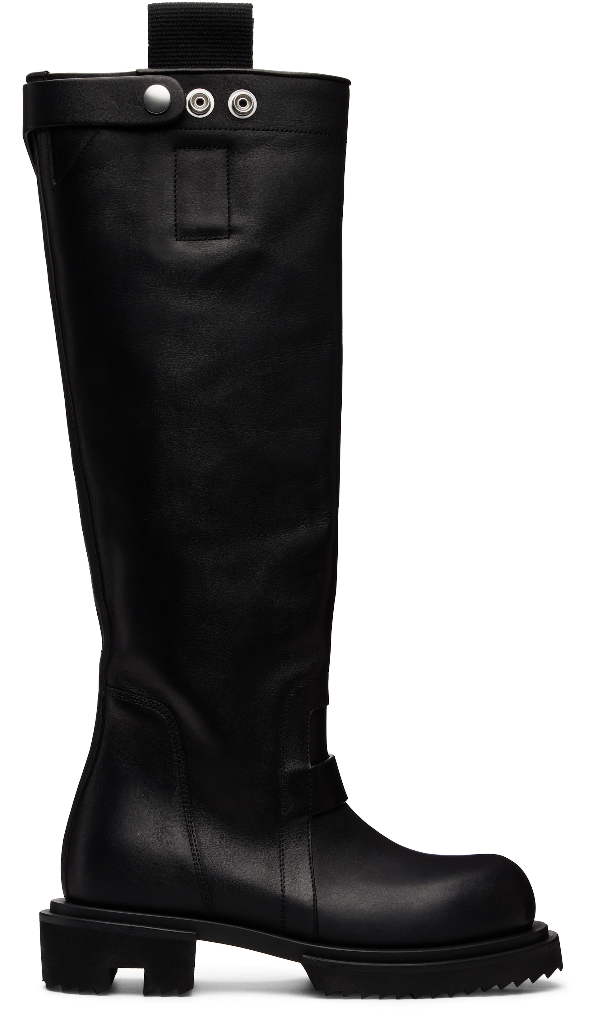Rick Owens: ブラック Tower Knee Pull-On Gabe ニーハイブーツ