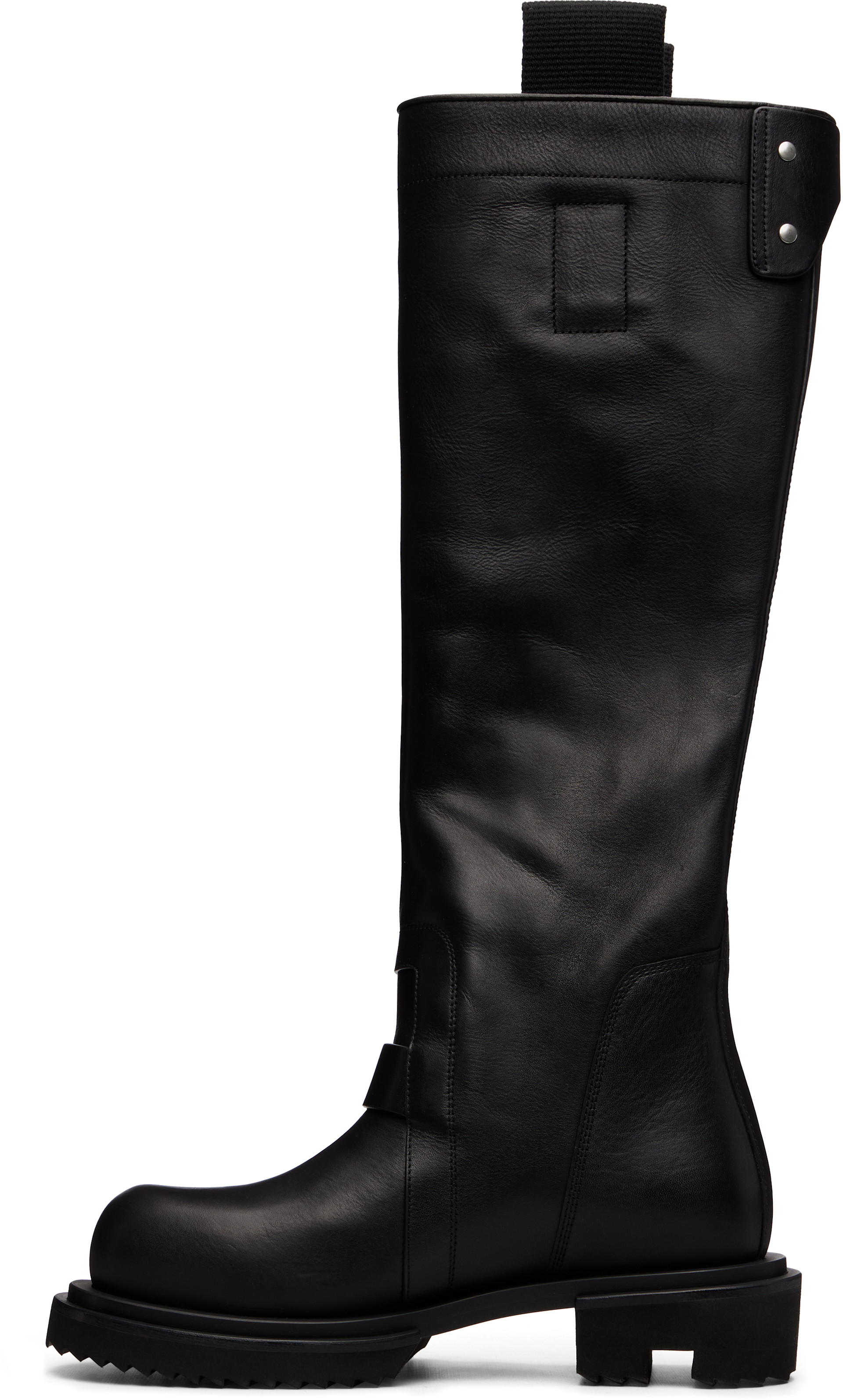Rick Owens: ブラック Tower Knee Pull-On Gabe ニーハイブーツ