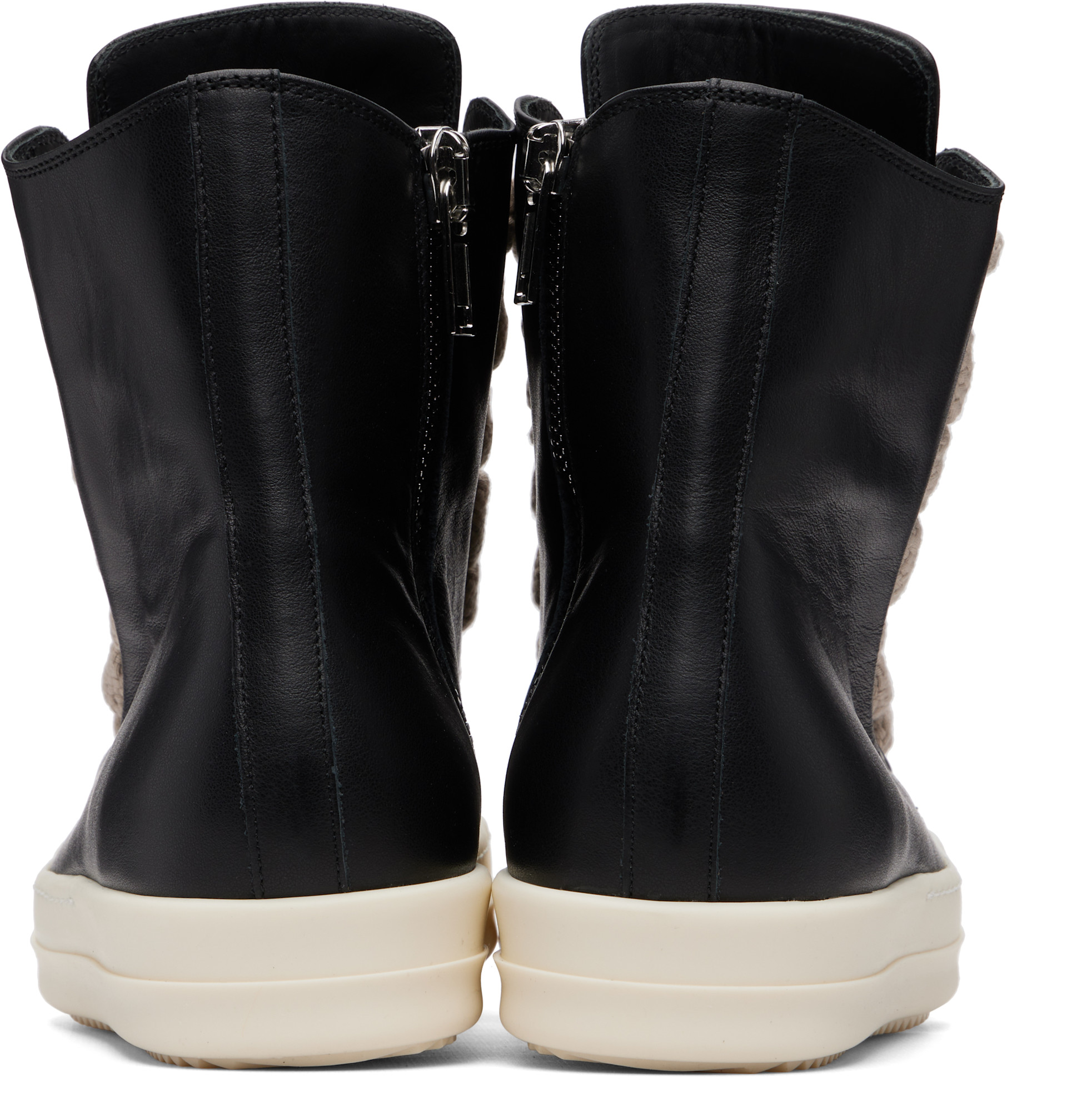Rick Owens: Black Tower Jumbolace Sneaks Sneakers | SSENSE