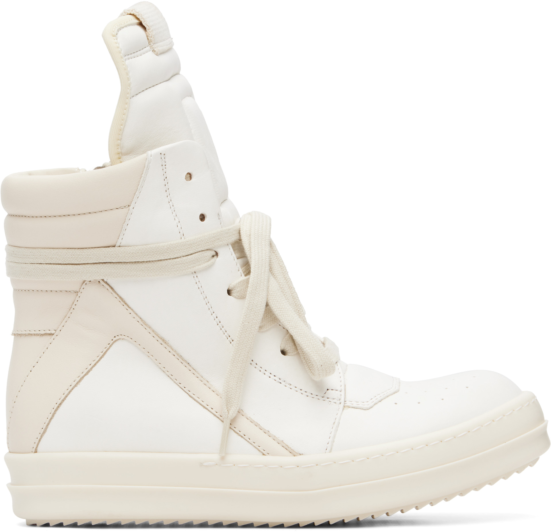 Rick Owens - Baskets Geobasket blanc cassé - Tower