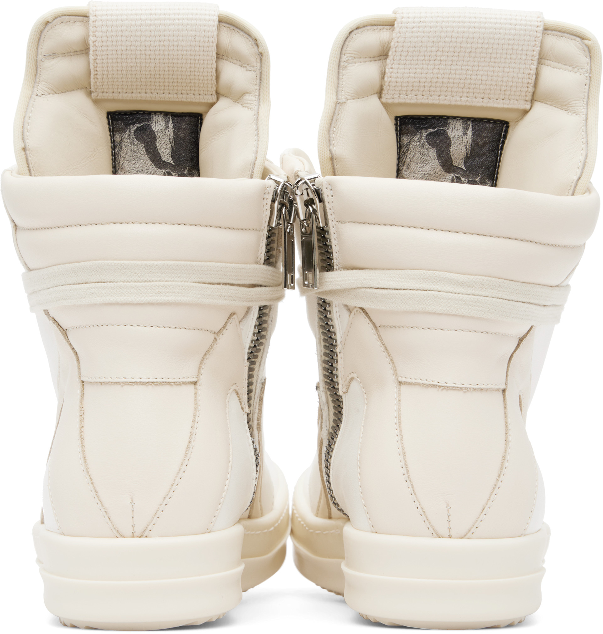 Rick Owens - Baskets Geobasket blanc cassé - Tower