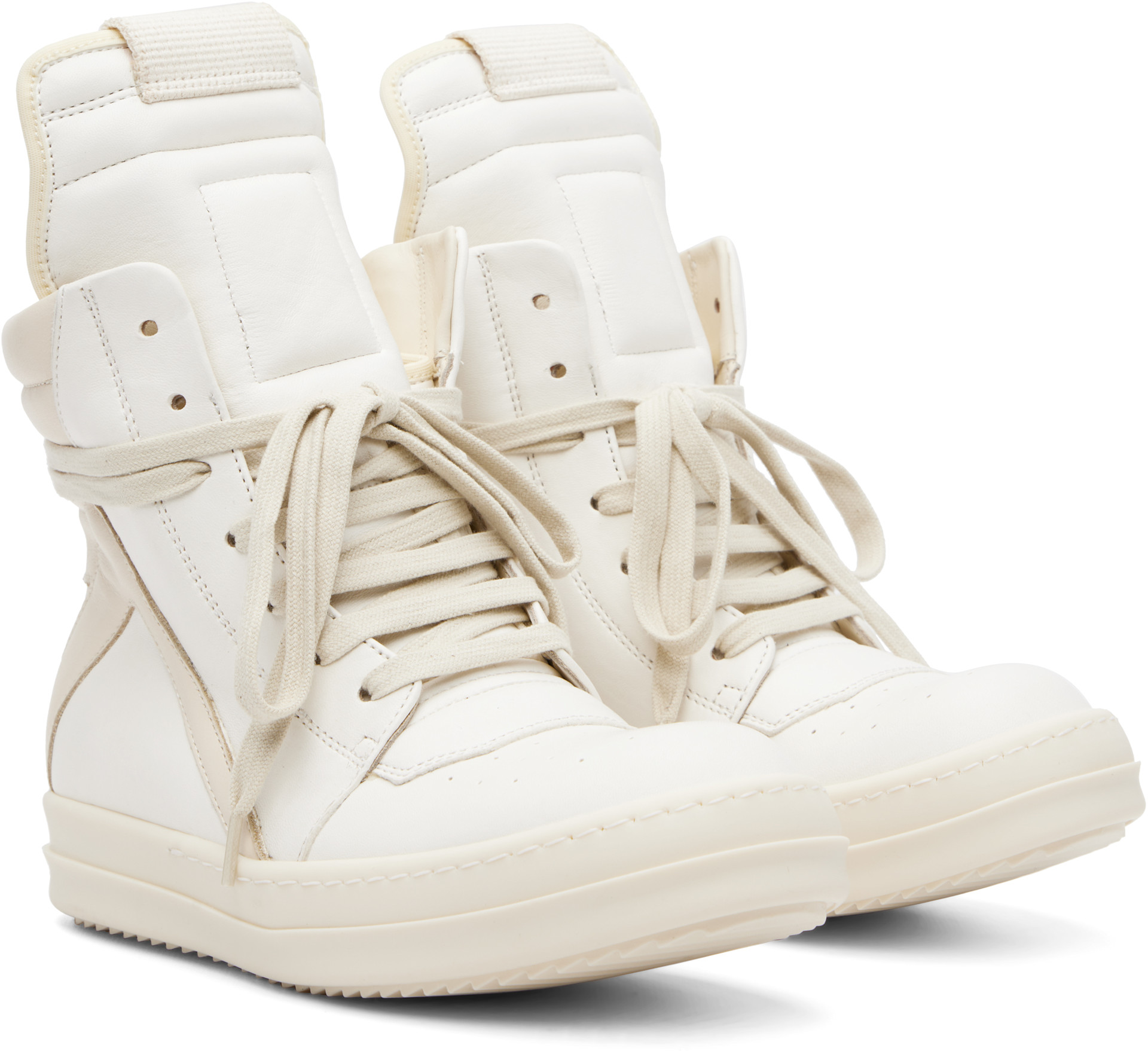 Rick Owens - Baskets Geobasket blanc cassé - Tower