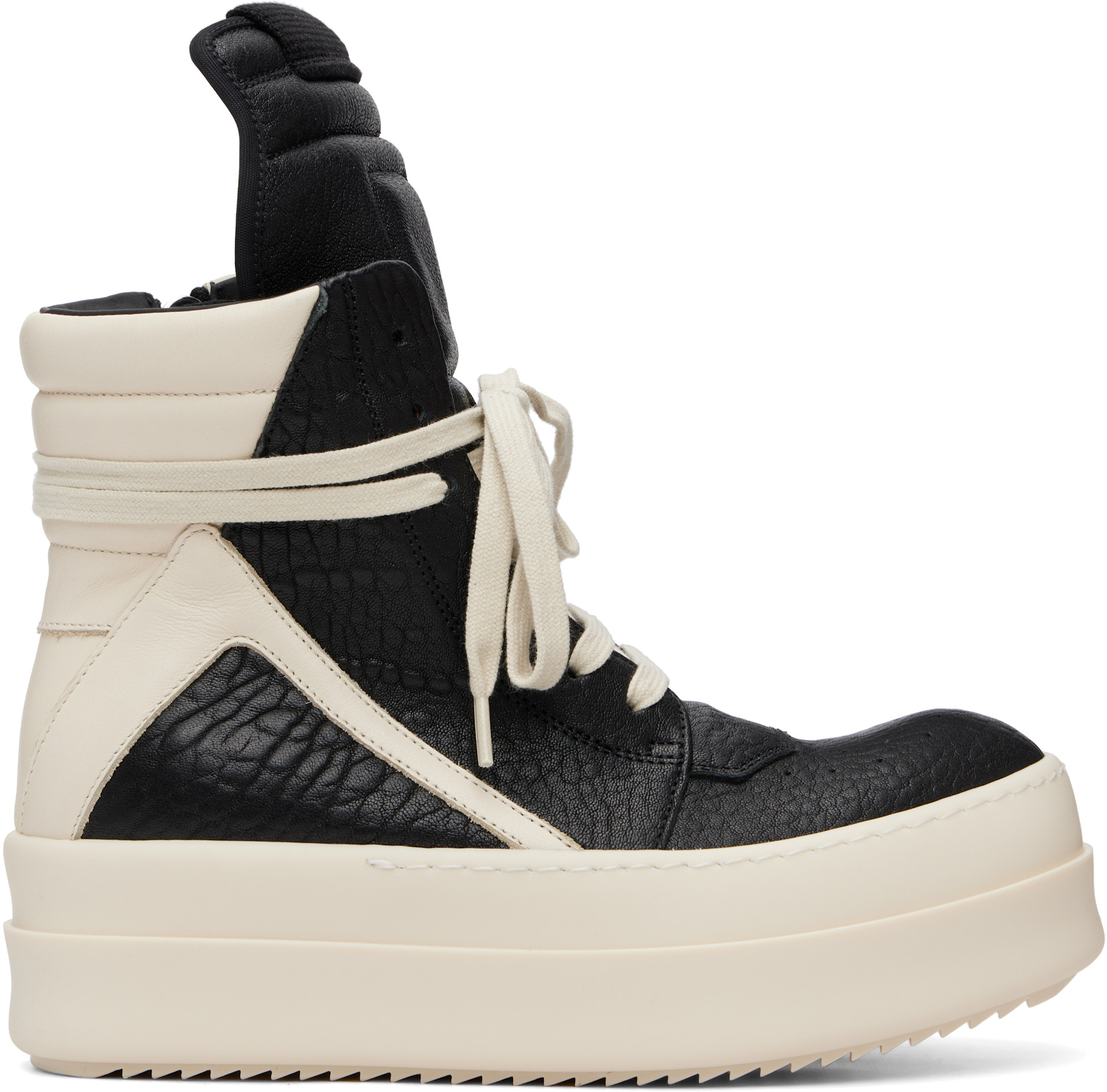 Rick Owens: Black & Off-White Temple Mega Bumper Geobasket