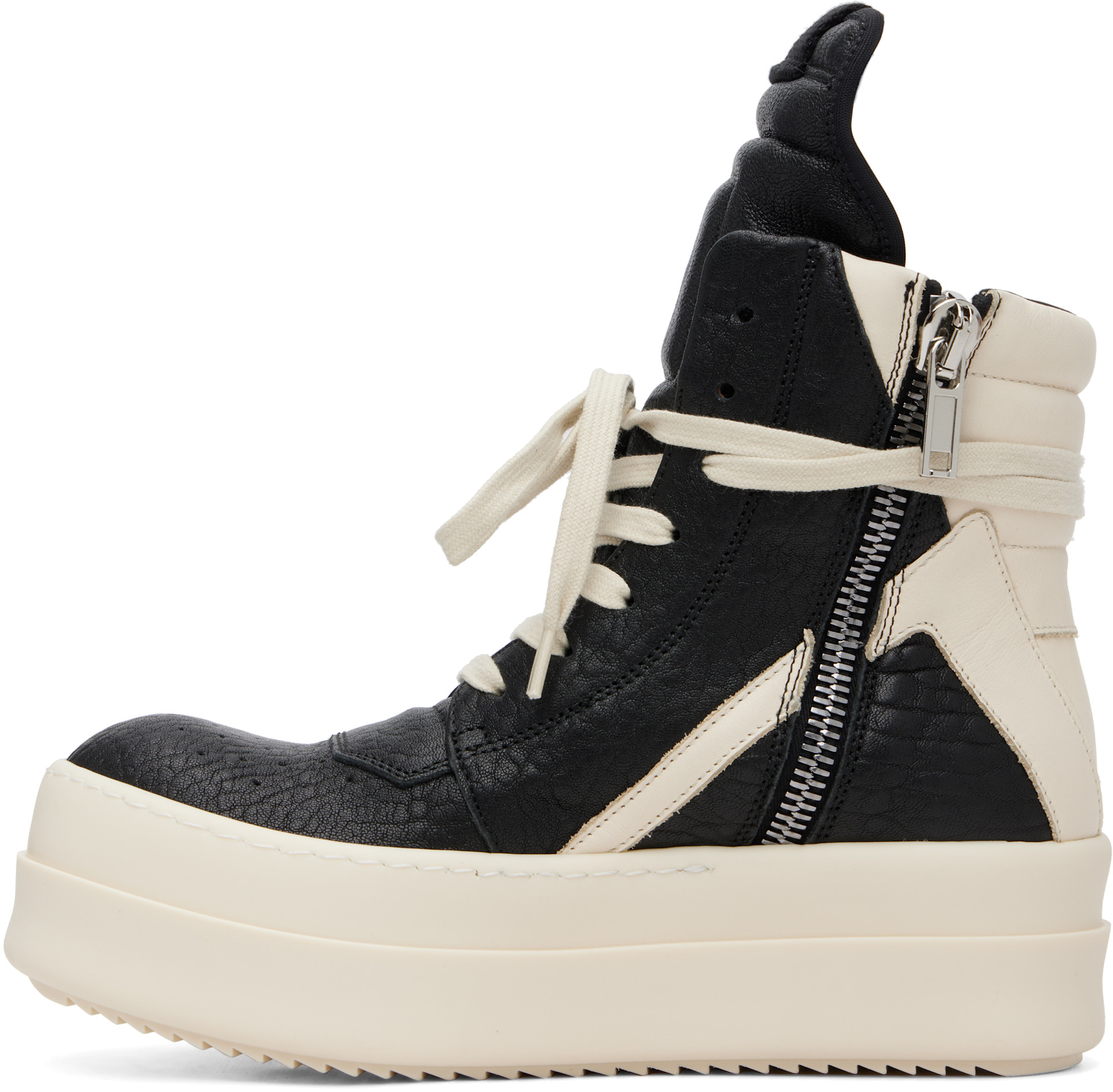 Rick Owens: Black & Off-White Temple Mega Bumper Geobasket