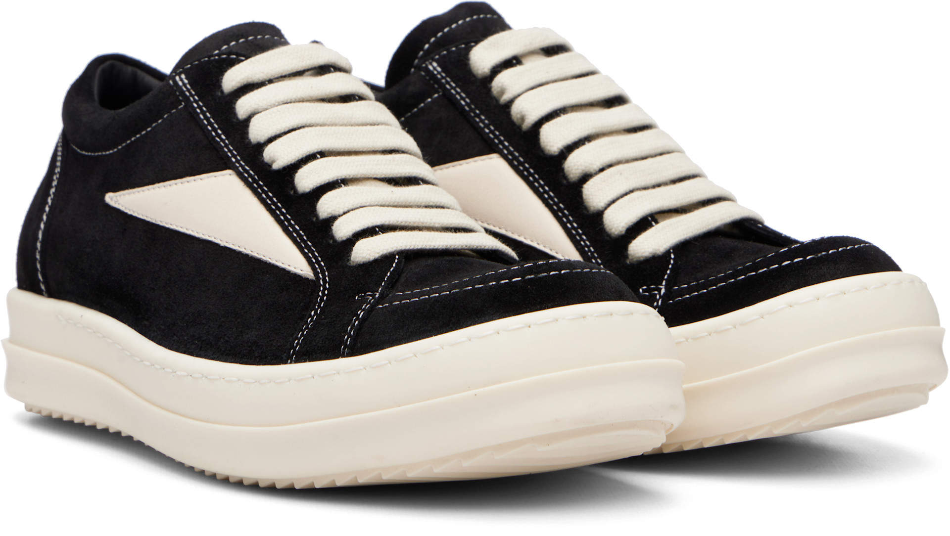 Rick Owens - Baskets rétro noires - Tower